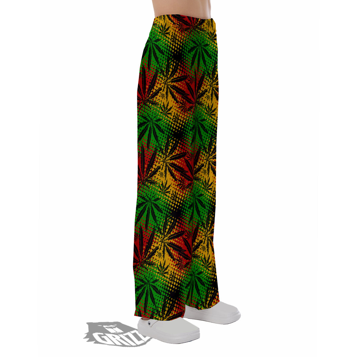 Reggae Abstract Print Pattern Pajama Pants-grizzshop