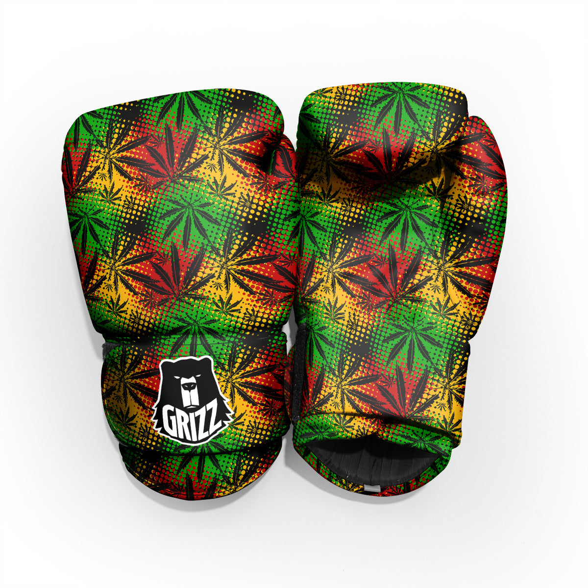 Reggae Abstract Print Pattern Sparring Gloves-grizzshop