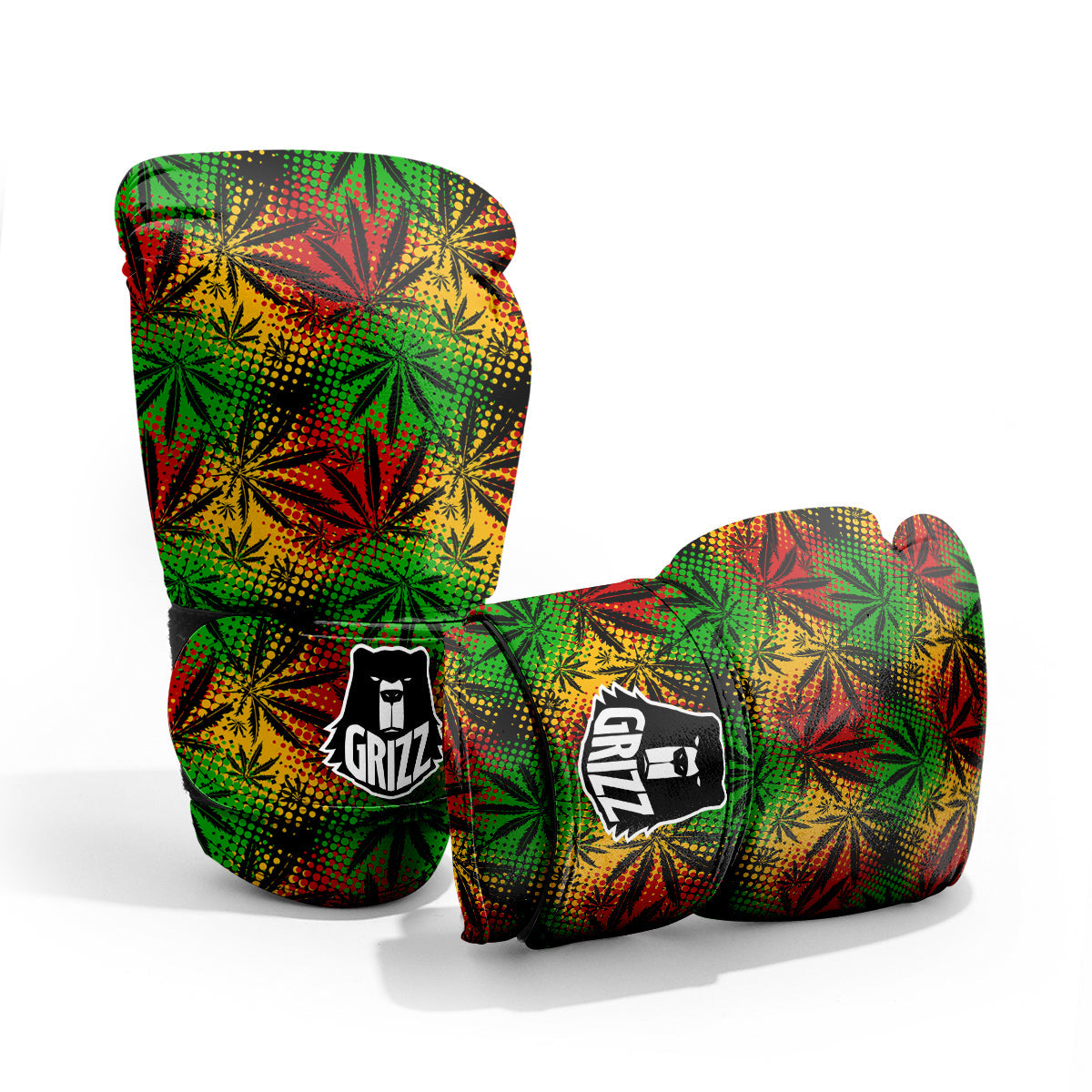 Reggae Abstract Print Pattern Sparring Gloves-grizzshop