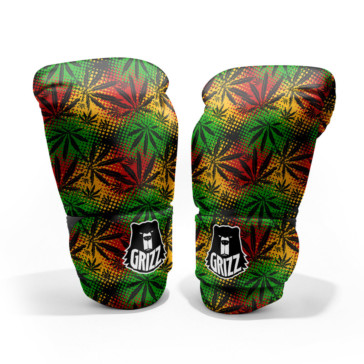 Reggae Abstract Print Pattern Sparring Gloves-grizzshop