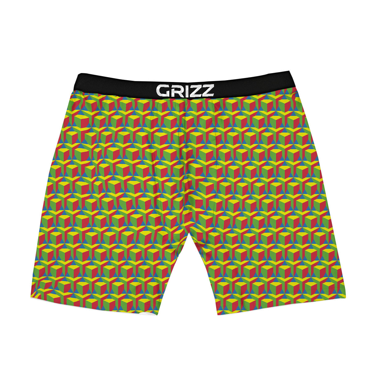 Reggae Geometric Print Pattern Boxer Briefs-grizzshop