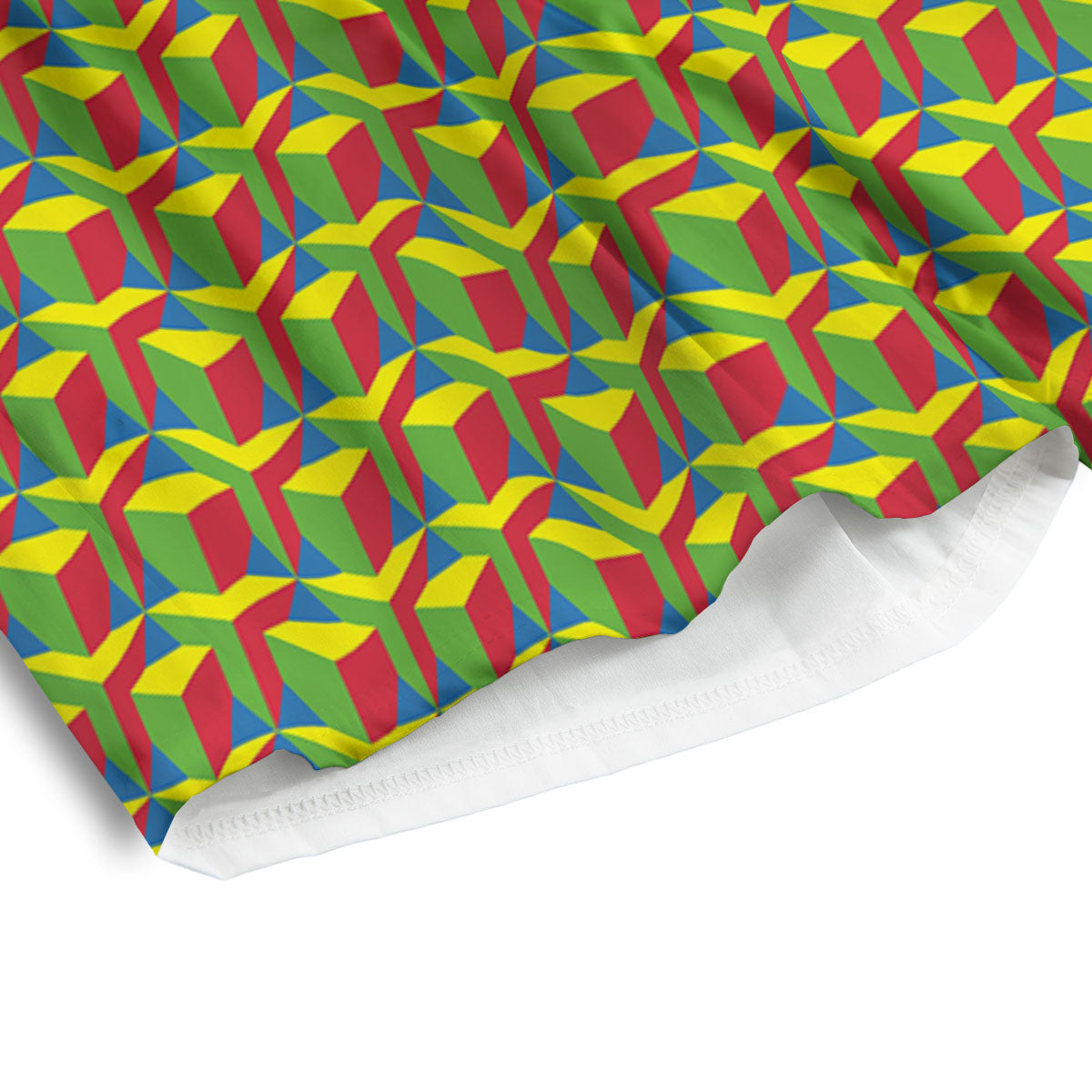 Reggae Geometric Print Pattern Men's Athletic Shorts-grizzshop