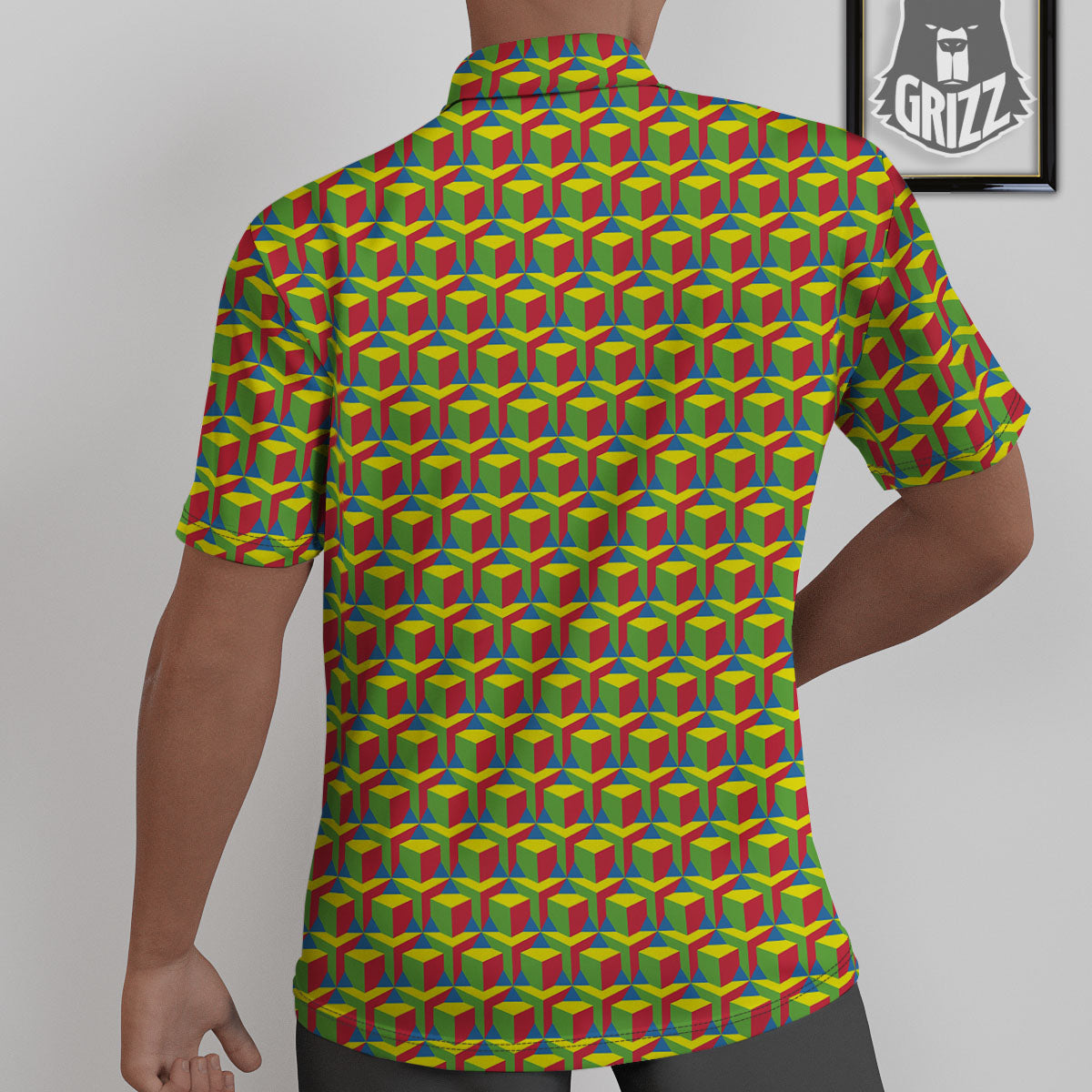 Reggae Geometric Print Pattern Untucked Shirts-grizzshop