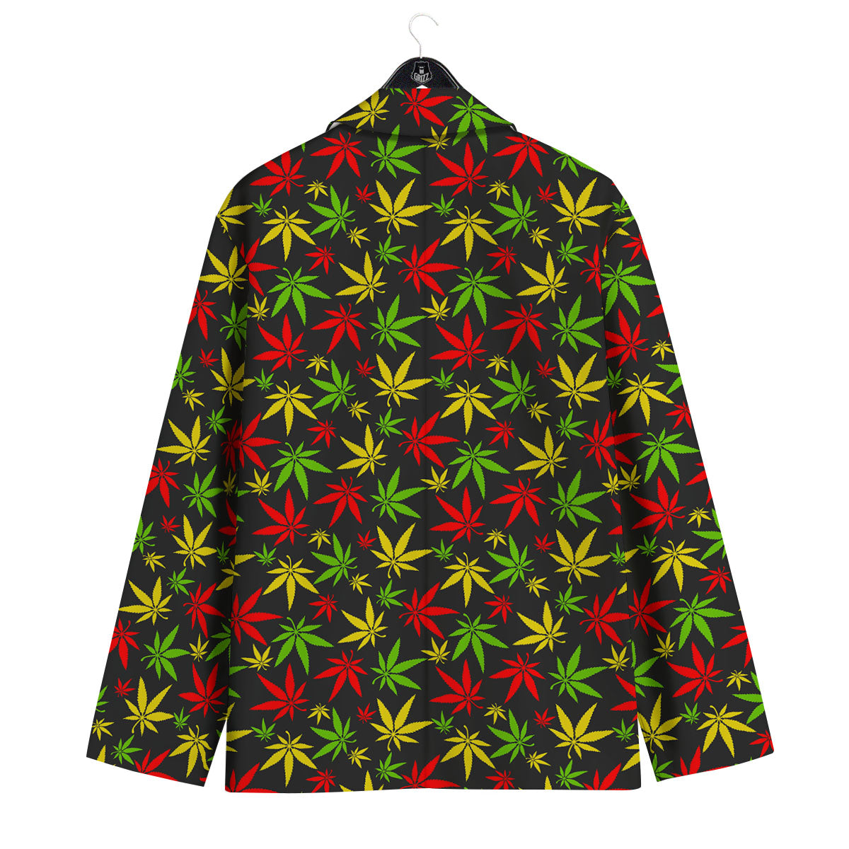 Reggae Hemp Leaf Print Pattern Men's Sport Coat-grizzshop