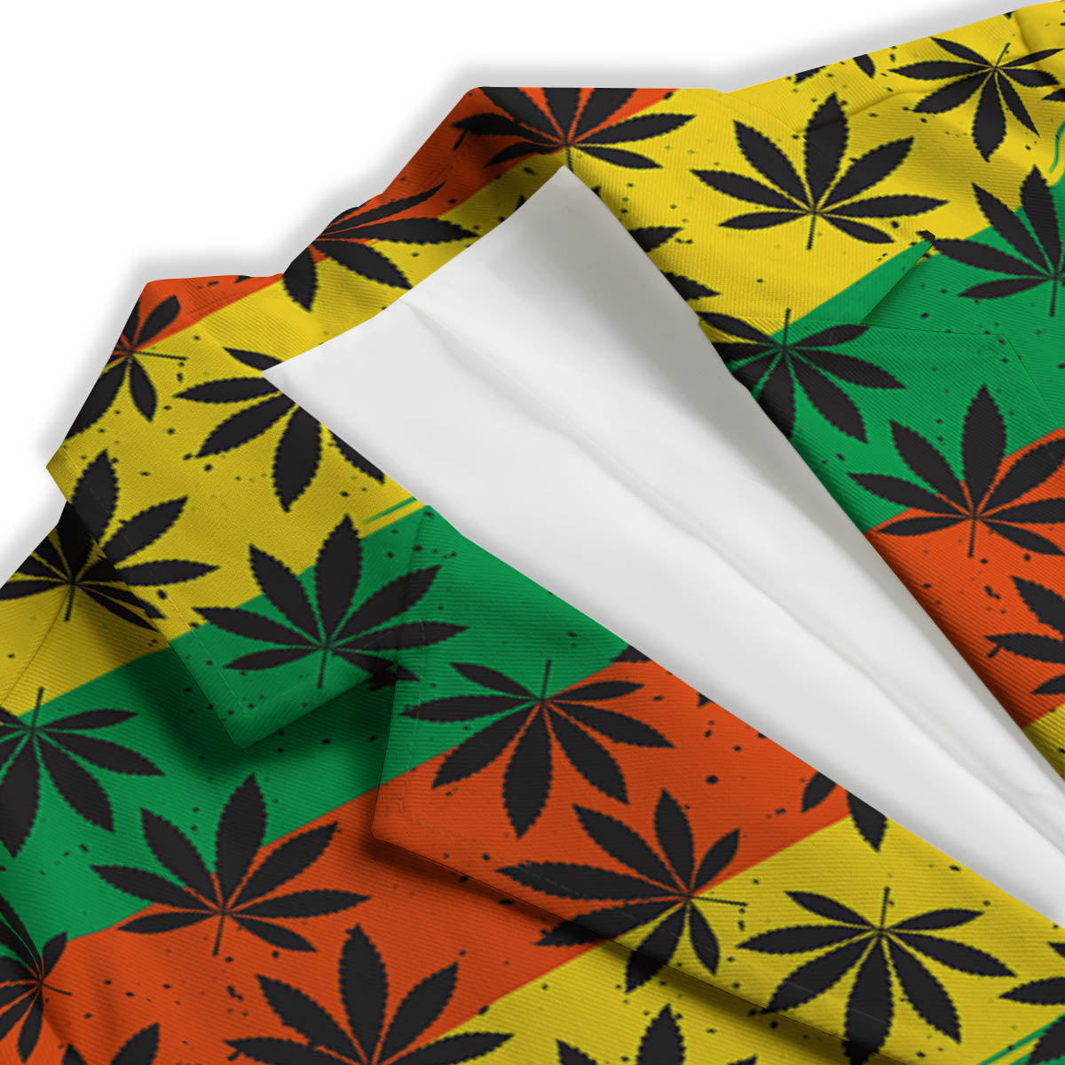 Reggae Hemp Leaves Classic Print Pattern Women's Blazer-grizzshop