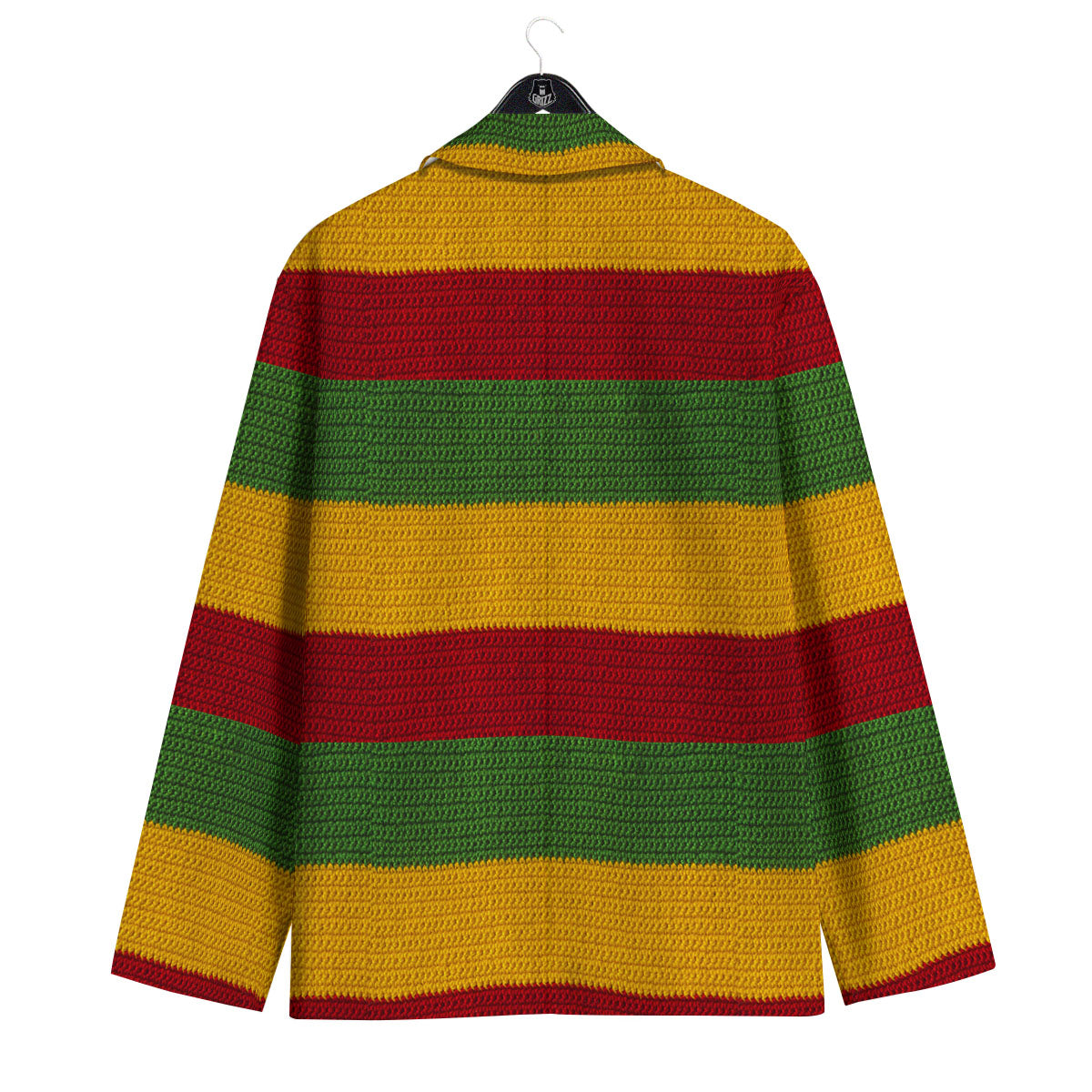 Reggae Knitted Print Pattern Men's Sport Coat-grizzshop