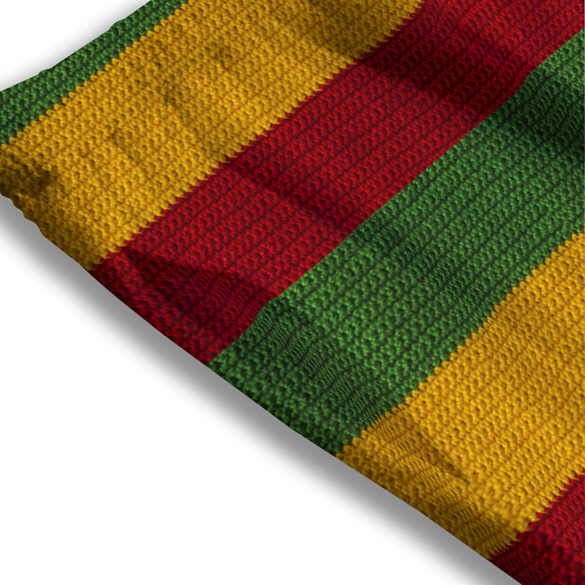 Reggae Knitted Print Pattern Mesh Shorts