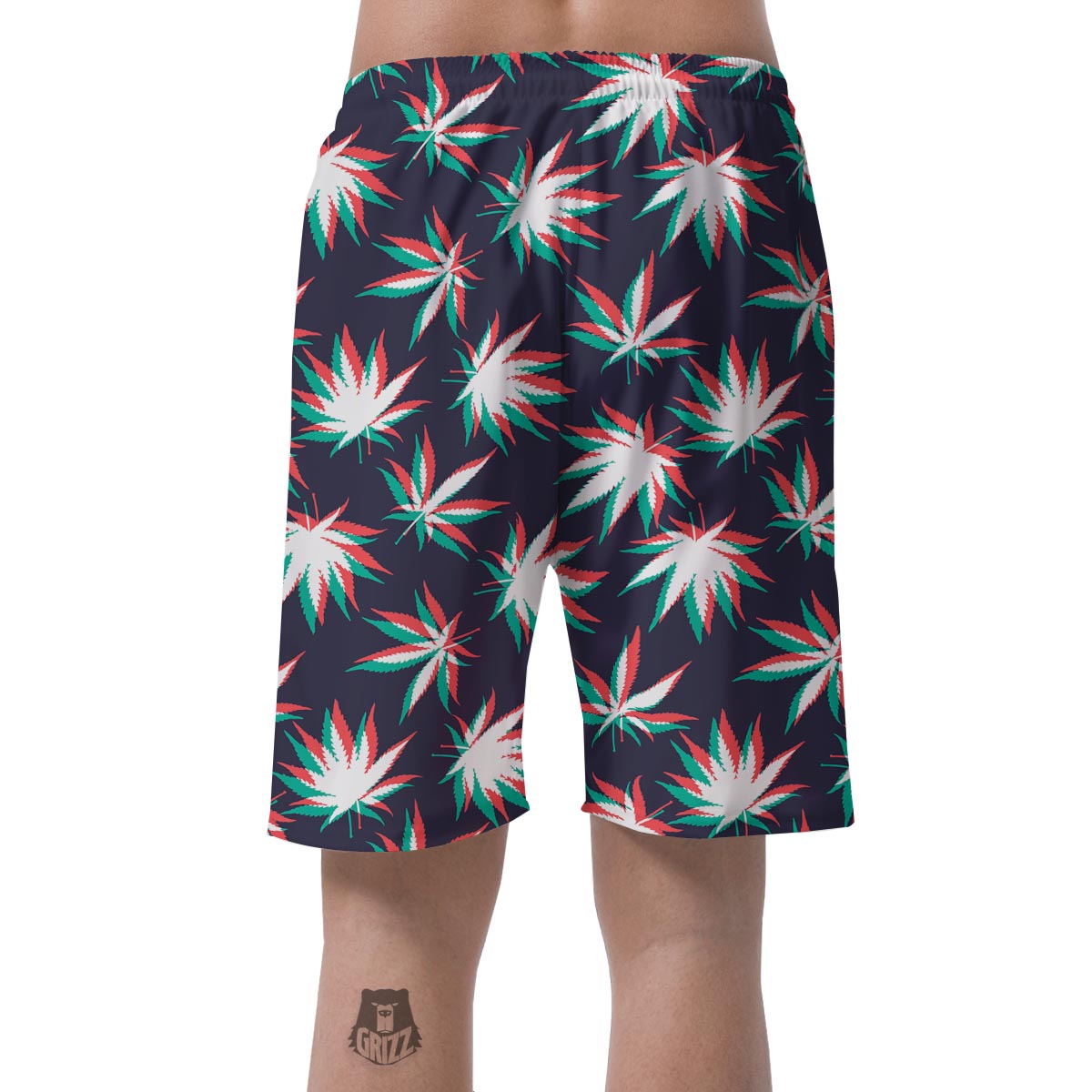 Reggae Leaf Psychedelic Men's Shorts-grizzshop