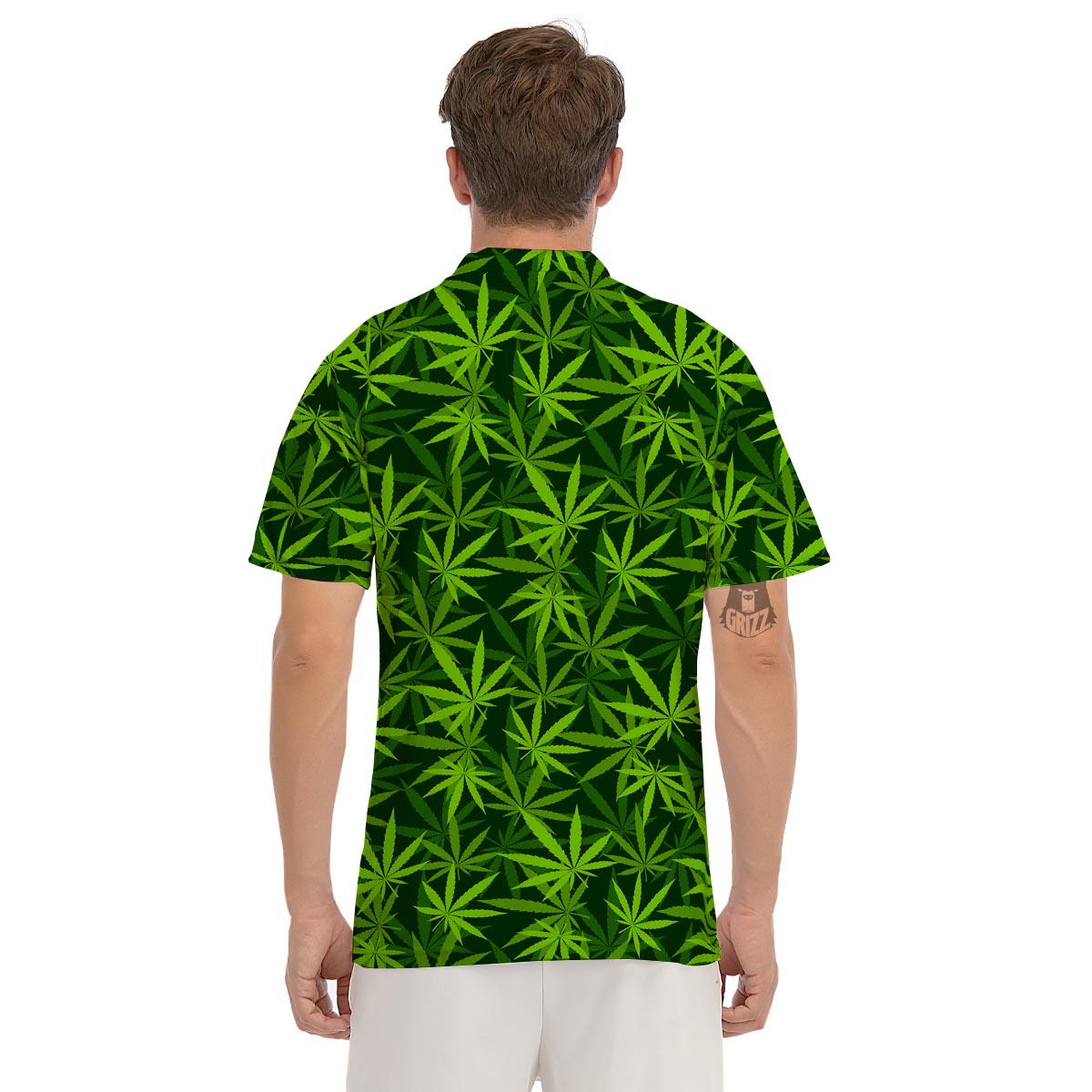 Reggae Leaf Rasta Men's Golf Shirts-grizzshop
