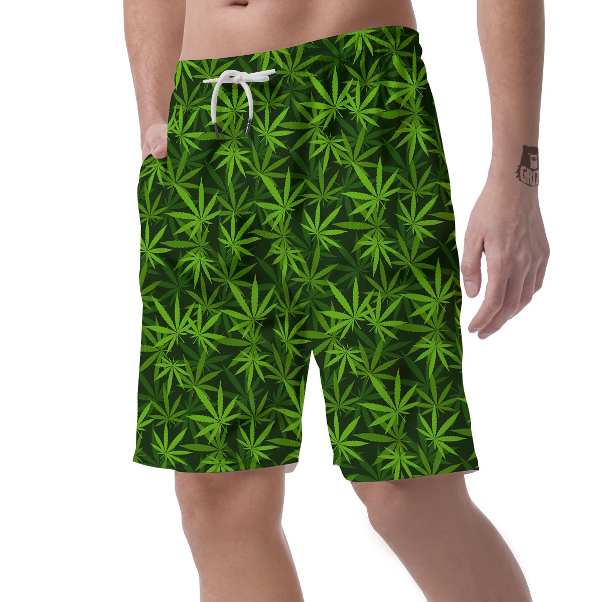 Reggae Leaf Rasta Men's Shorts-grizzshop
