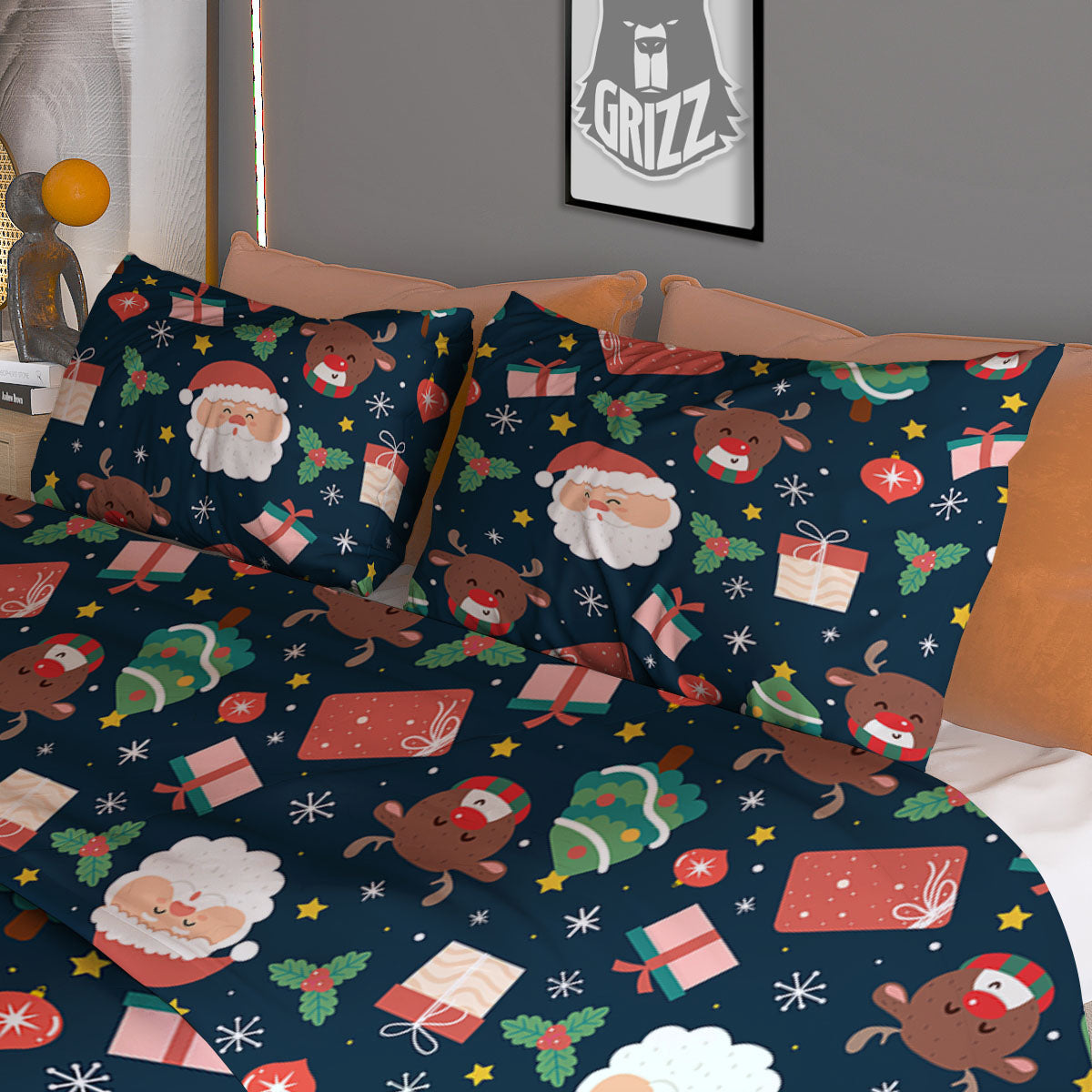 Portrait Fox Print Duvet Cover Bedding Set