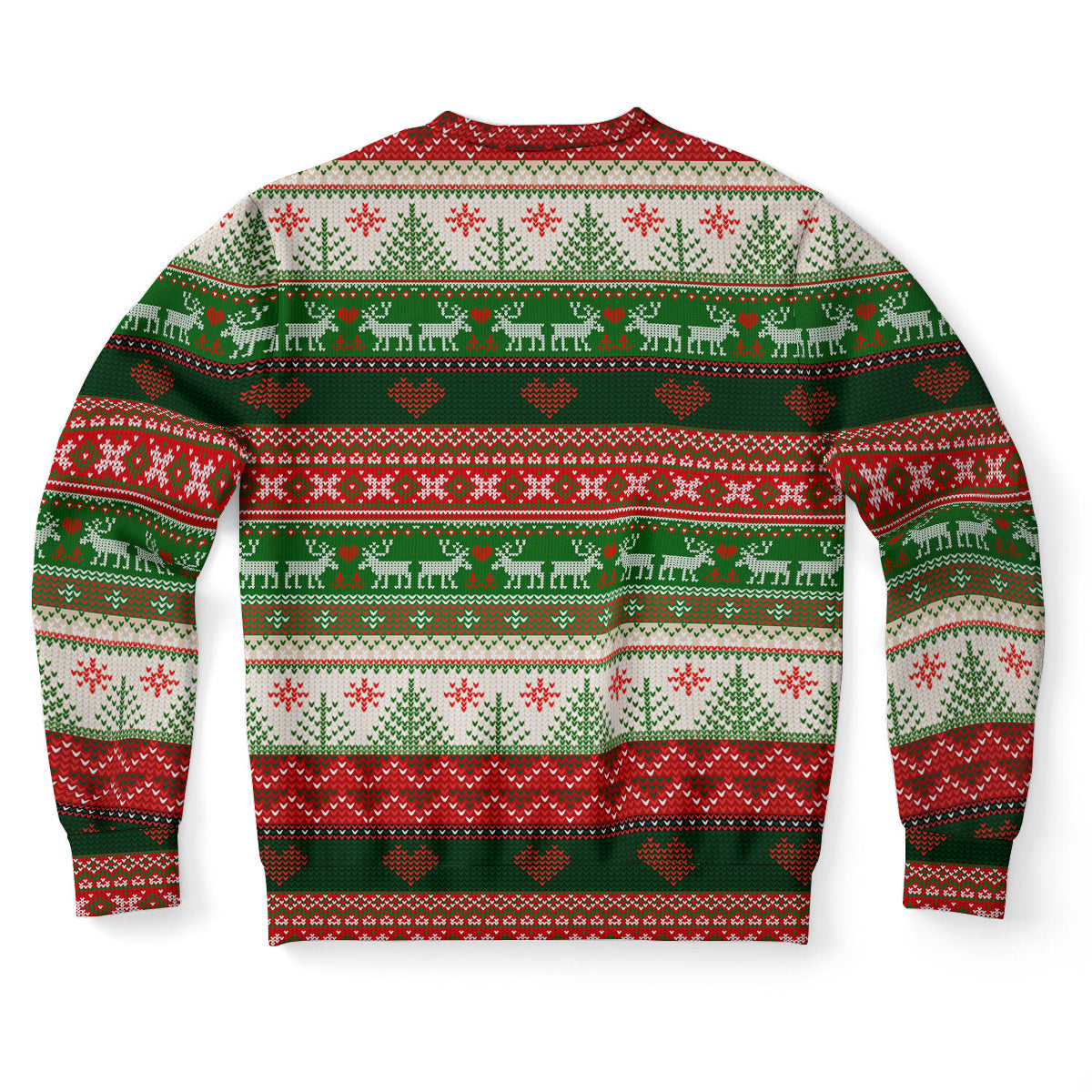 Reindeer In Love Pattern Ugly Christmas Sweater-grizzshop