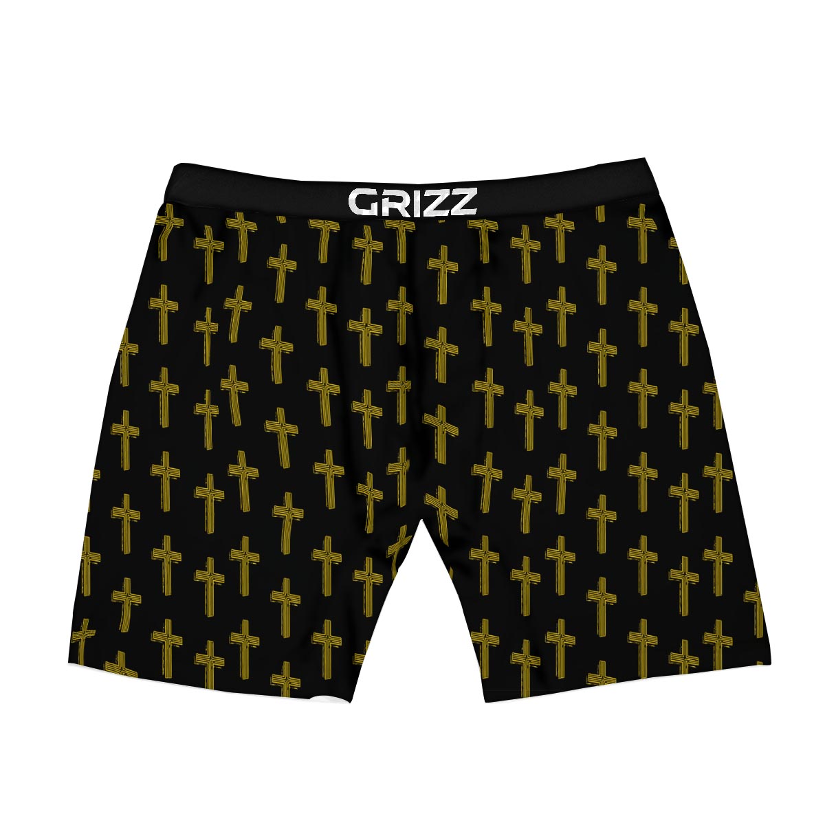 Religious Christian Cross Print Pattern Boxer Briefs-grizzshop