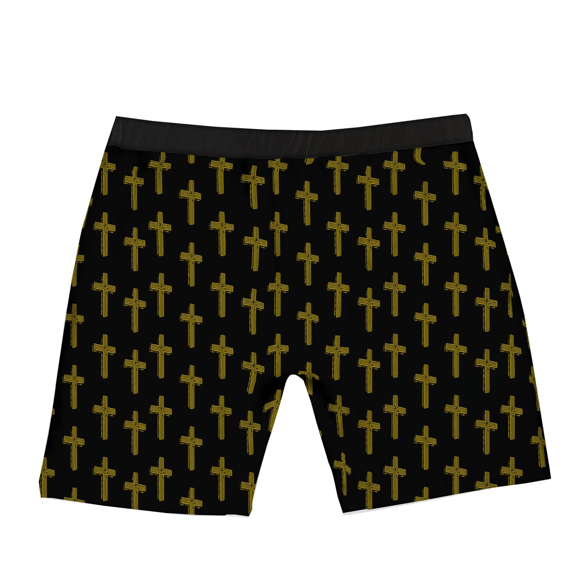 Religious Christian Cross Print Pattern Boxer Briefs-grizzshop