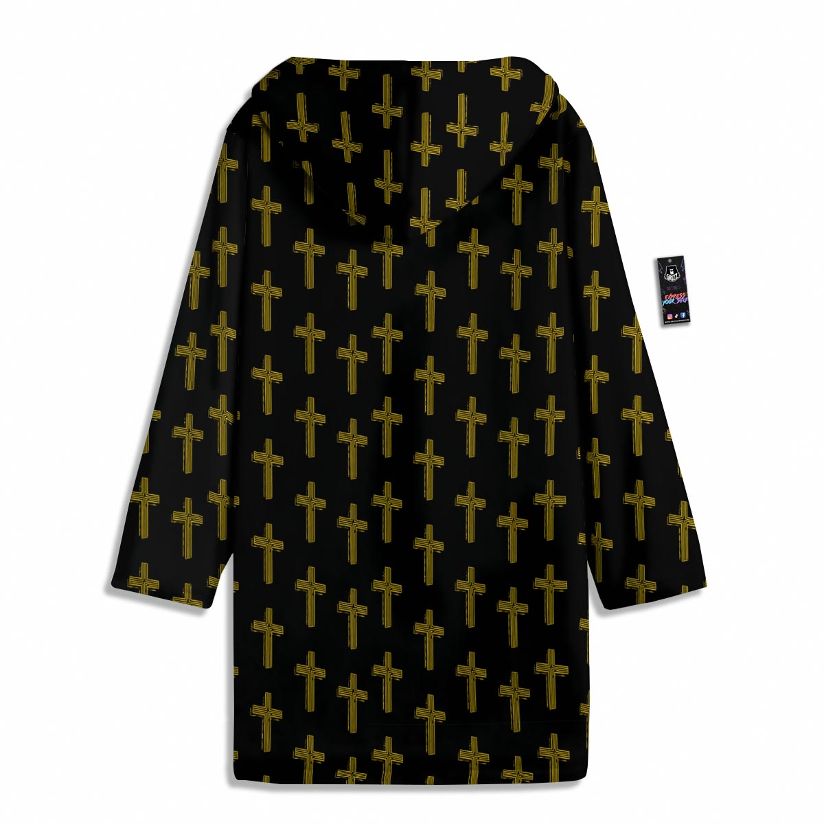 Religious Christian Cross Print Pattern Men's Windbreaker Jacket-grizzshop