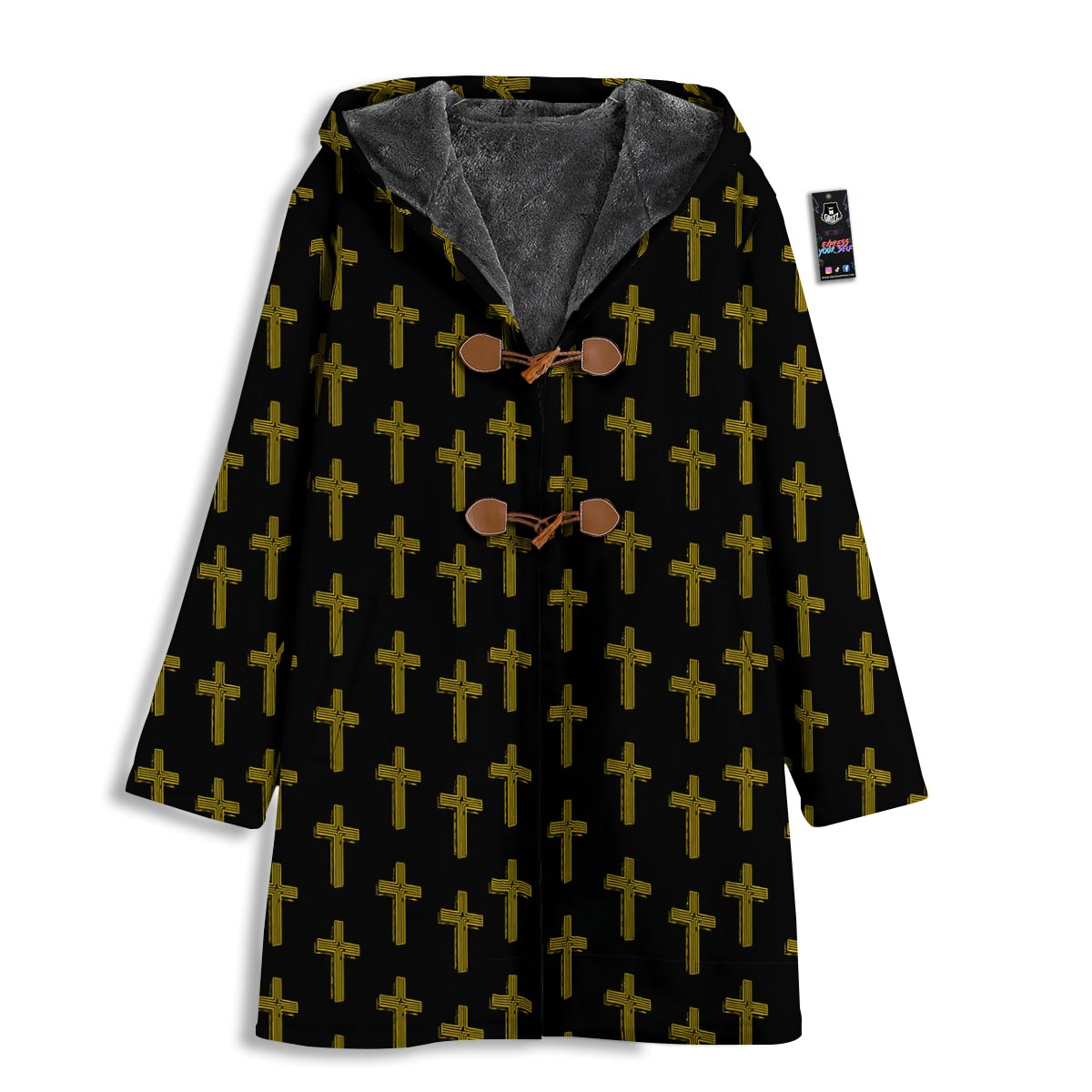 Religious Christian Cross Print Pattern Men's Windbreaker Jacket-grizzshop