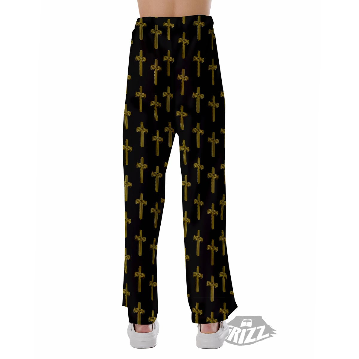 Religious Christian Cross Print Pattern Pajama Pants-grizzshop