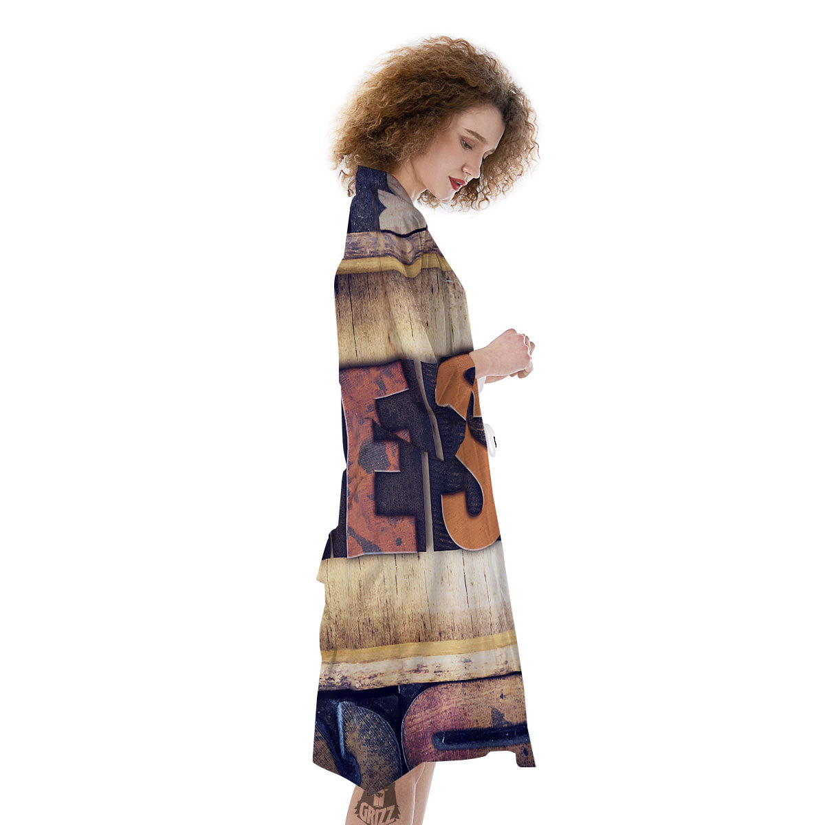 Religious Jesus Words Print Kimono-grizzshop