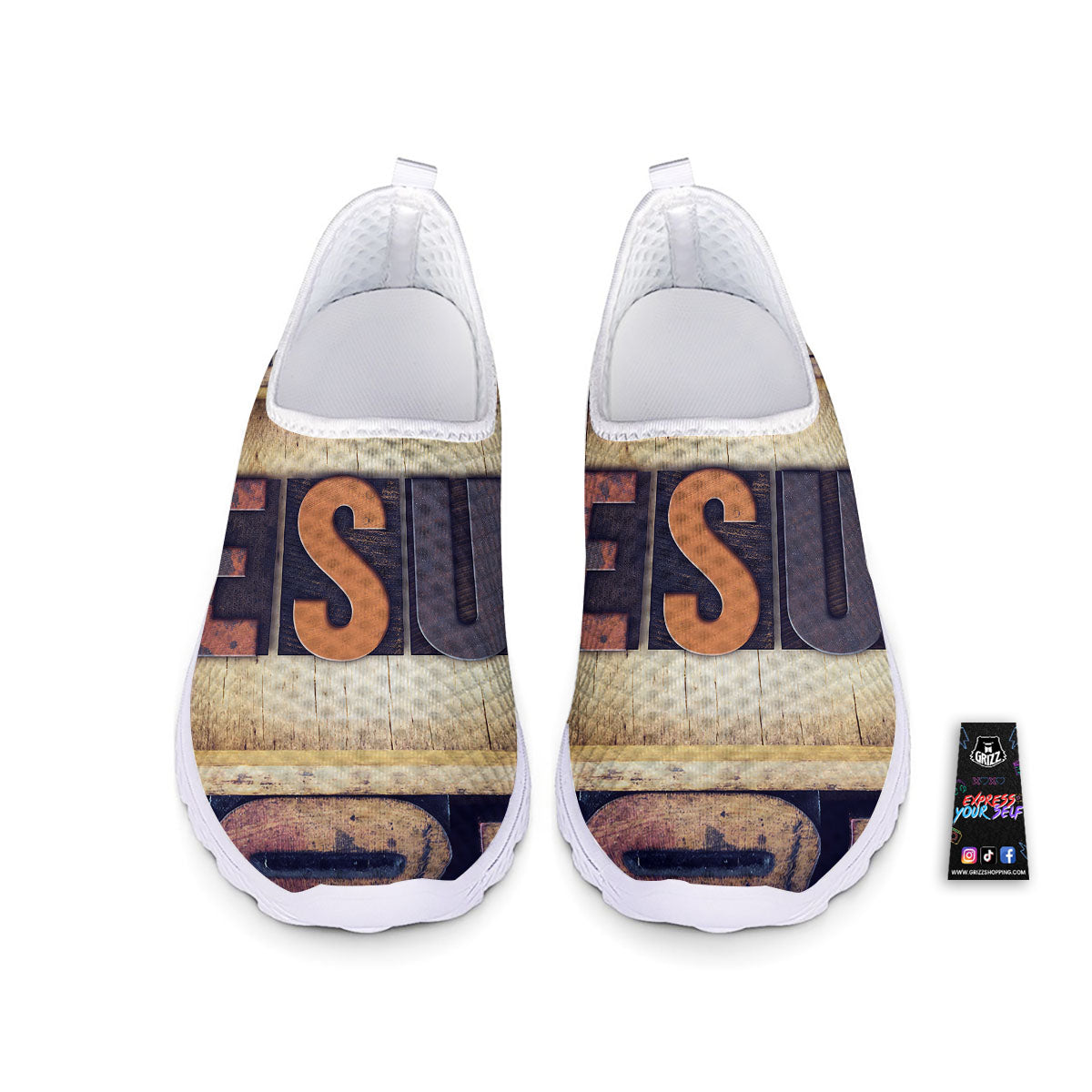 Religious Jesus Words Print Nurse Shoes-grizzshop