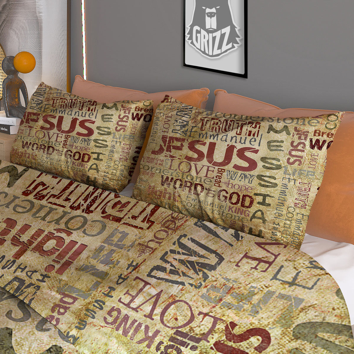 Records Vinyl Vintage Print Pattern Duvet Cover Bedding Set