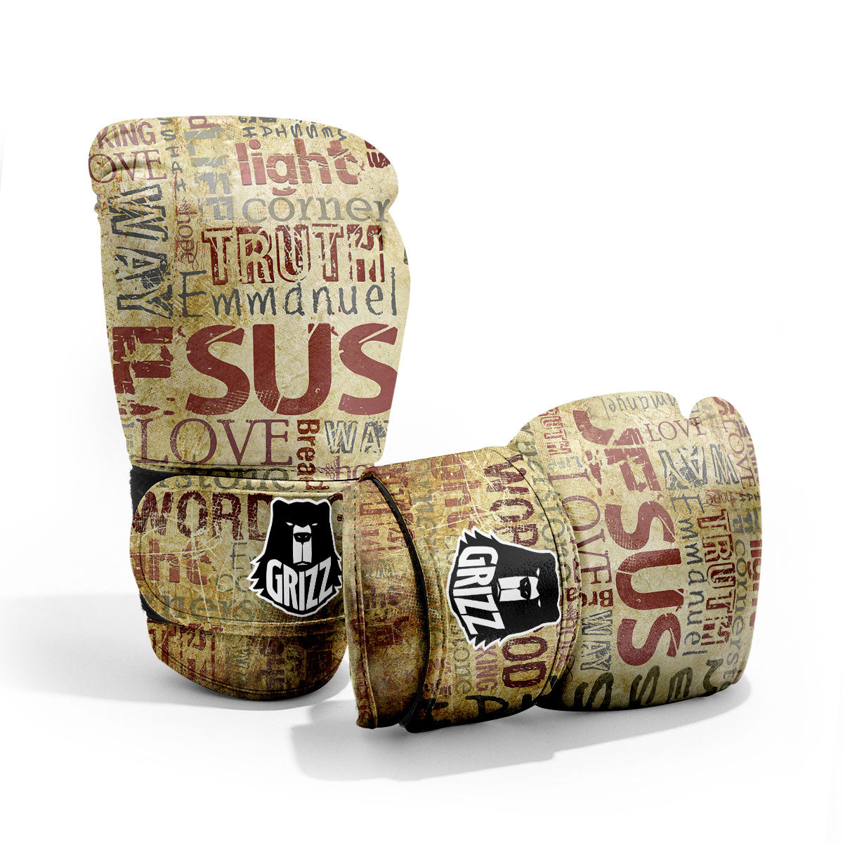 Religious Of God Word Print Pro Boxing Glove