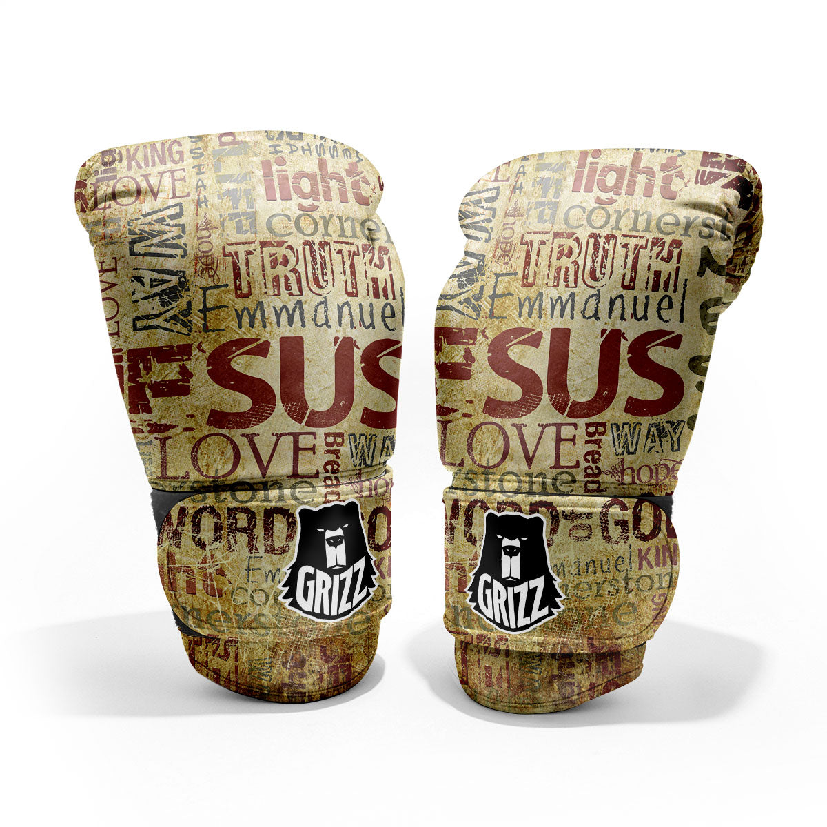 Religious Of God Word Print Pro Boxing Glove