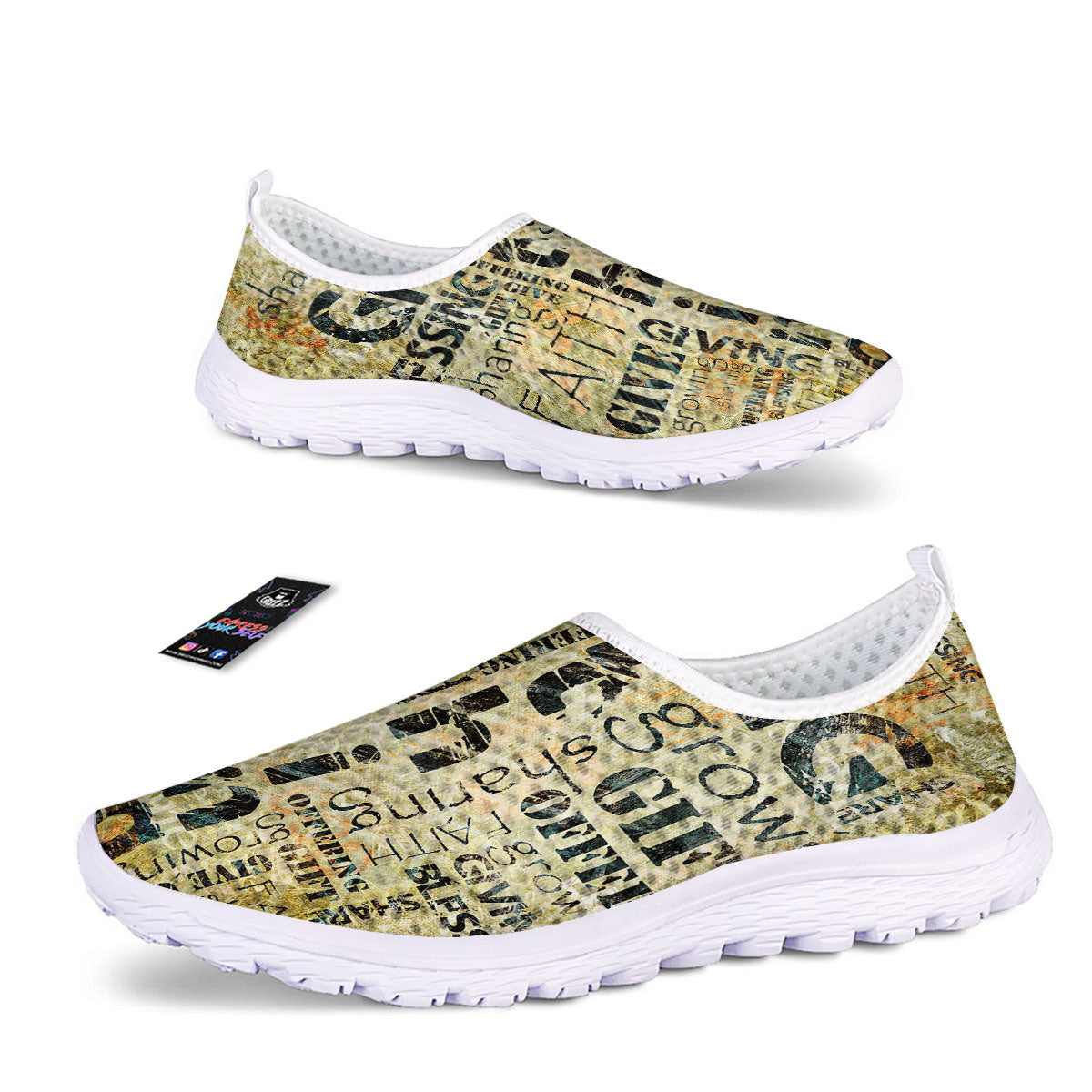 Religious Words Tithing And Giving Print Nurse Shoes-grizzshop