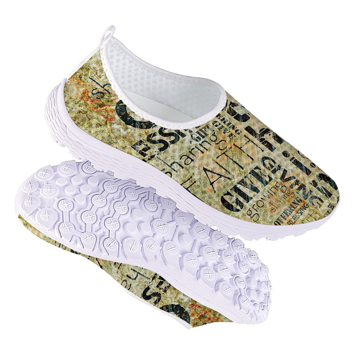 Religious Words Tithing And Giving Print Nurse Shoes-grizzshop