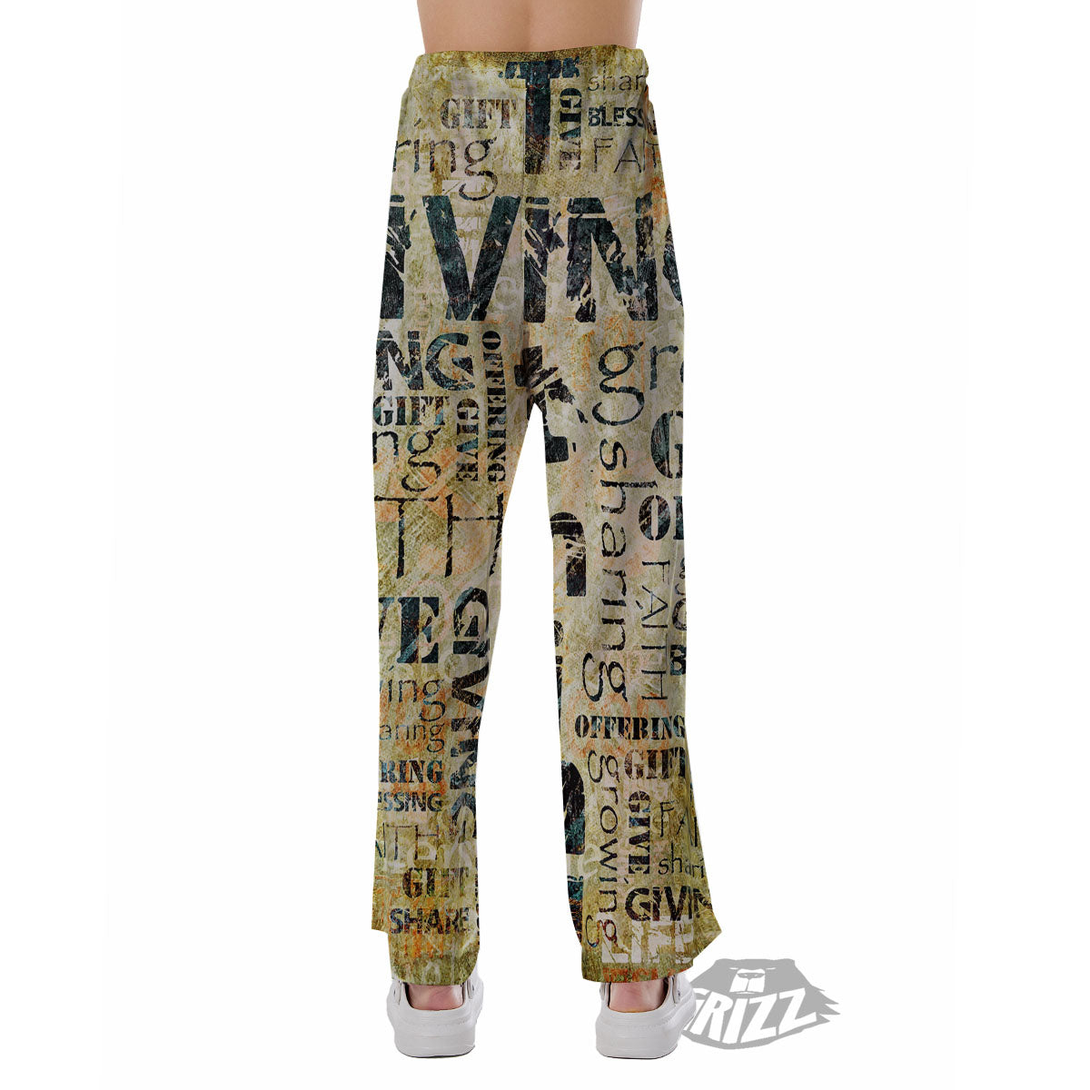 Religious Words Tithing And Giving Print Pajama Pants-grizzshop