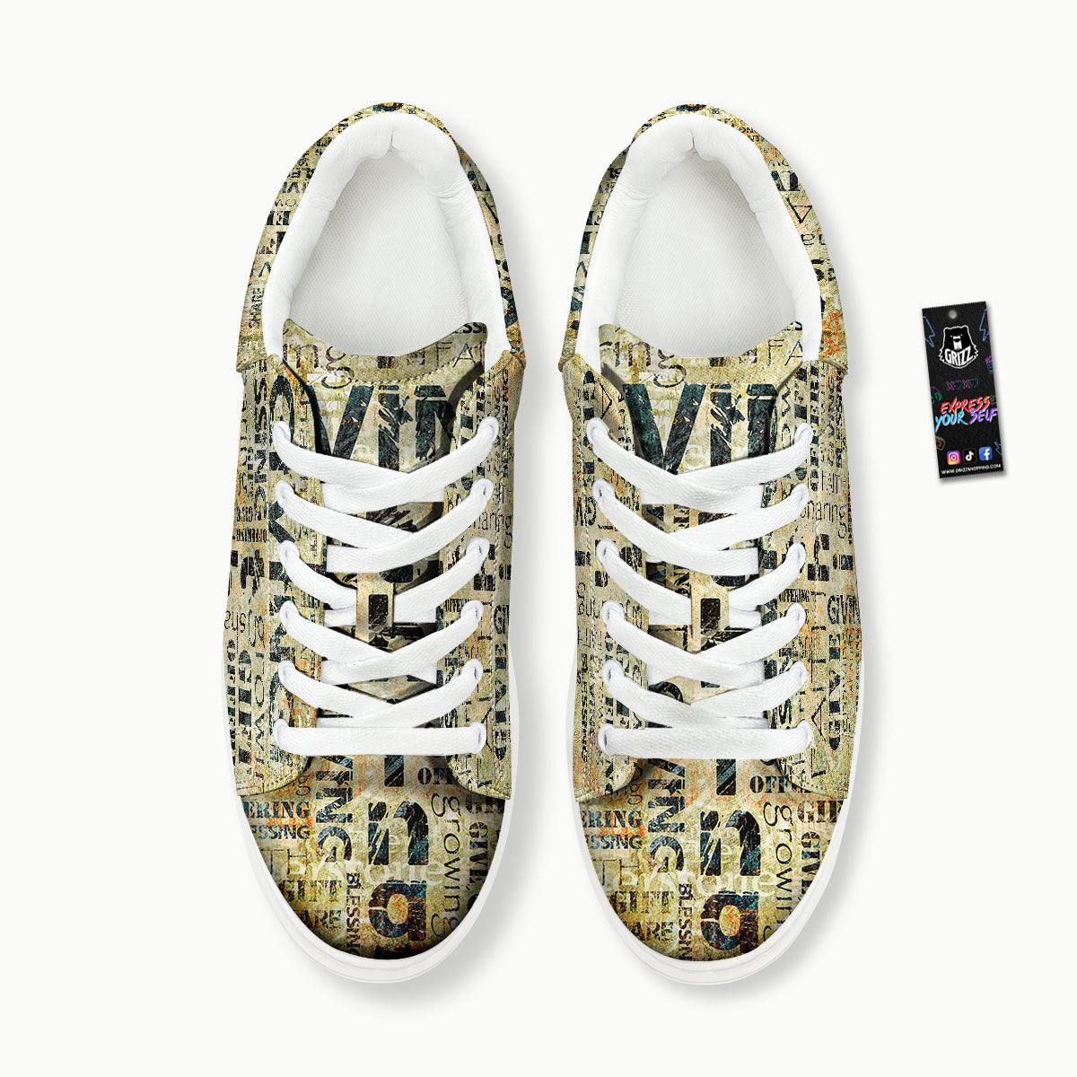 Religious Words Tithing And Giving Print Platform Shoes-grizzshop
