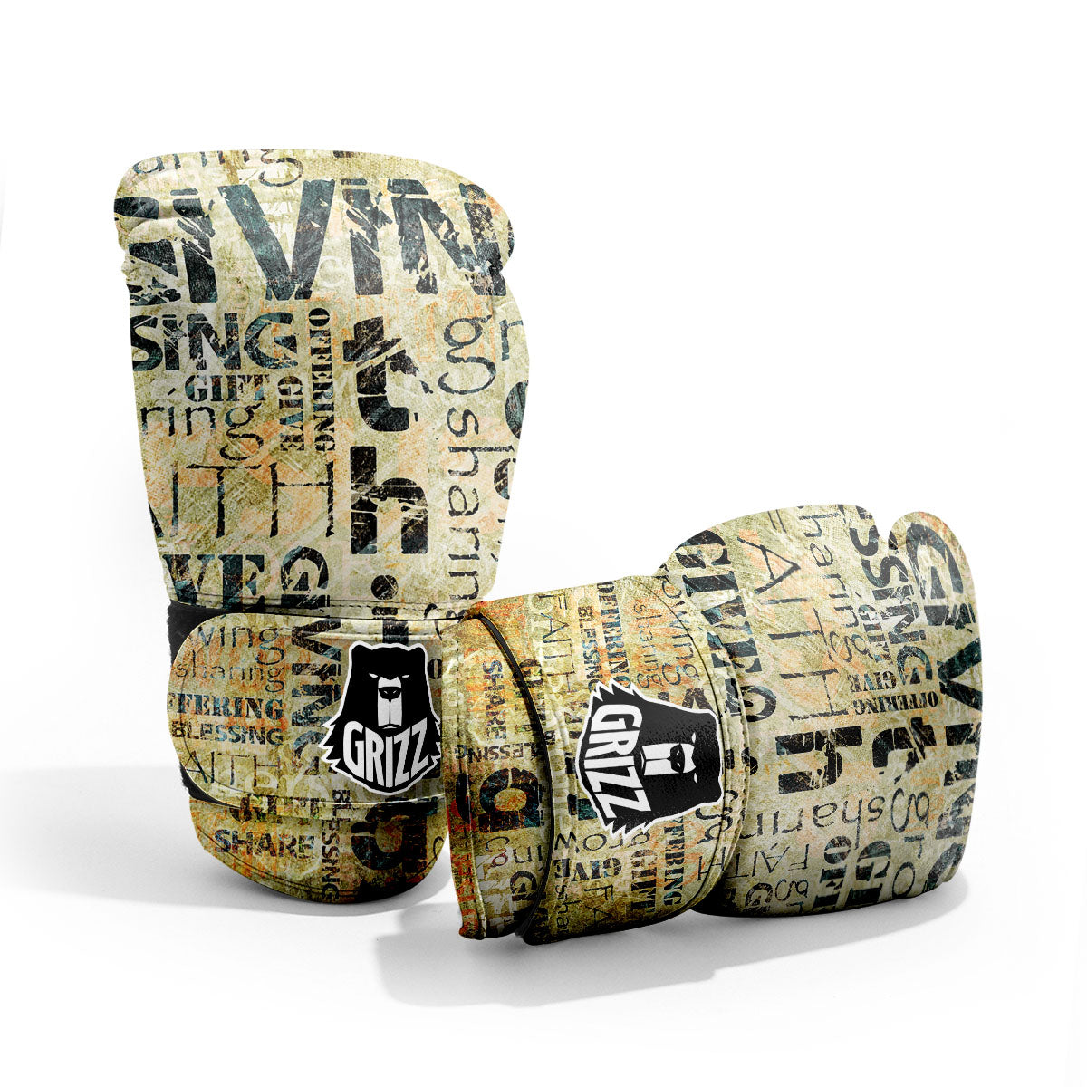 Religious Words Tithing And Giving Print Pro Boxing Glove