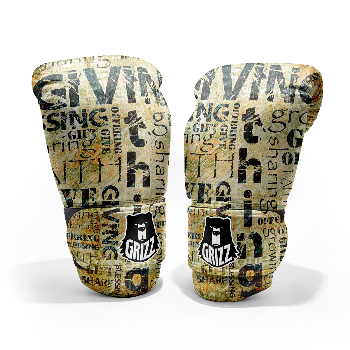 Religious Words Tithing And Giving Print Pro Boxing Glove