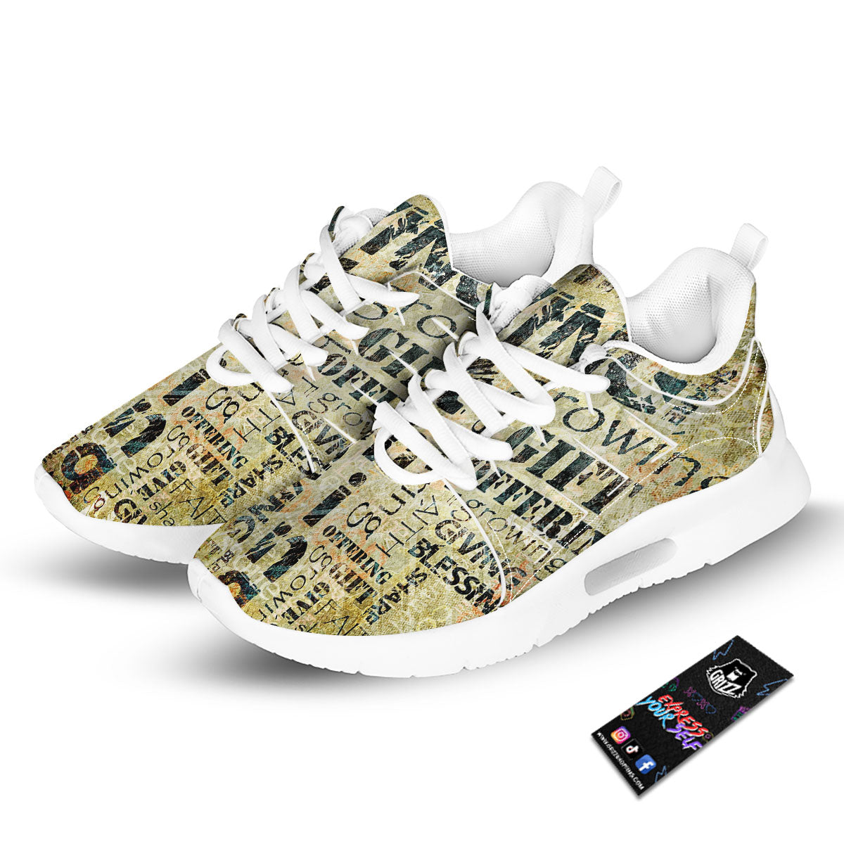 Religious Words Tithing And Giving Print Tennis Shoes-grizzshop