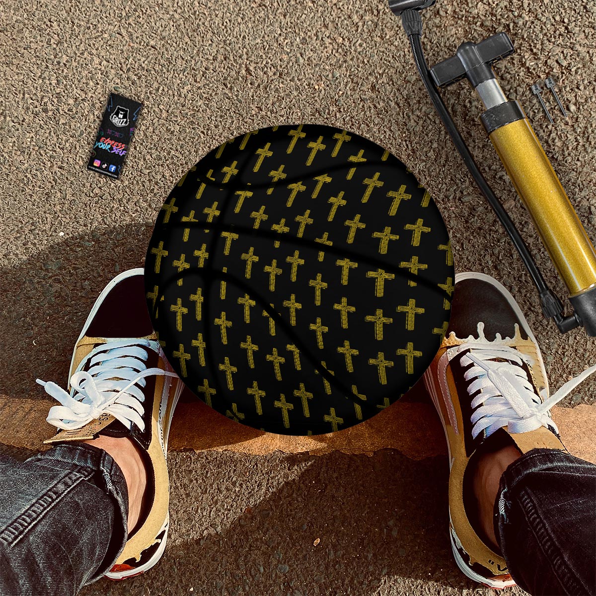 Records Vinyl Vintage Print Pattern Basketball