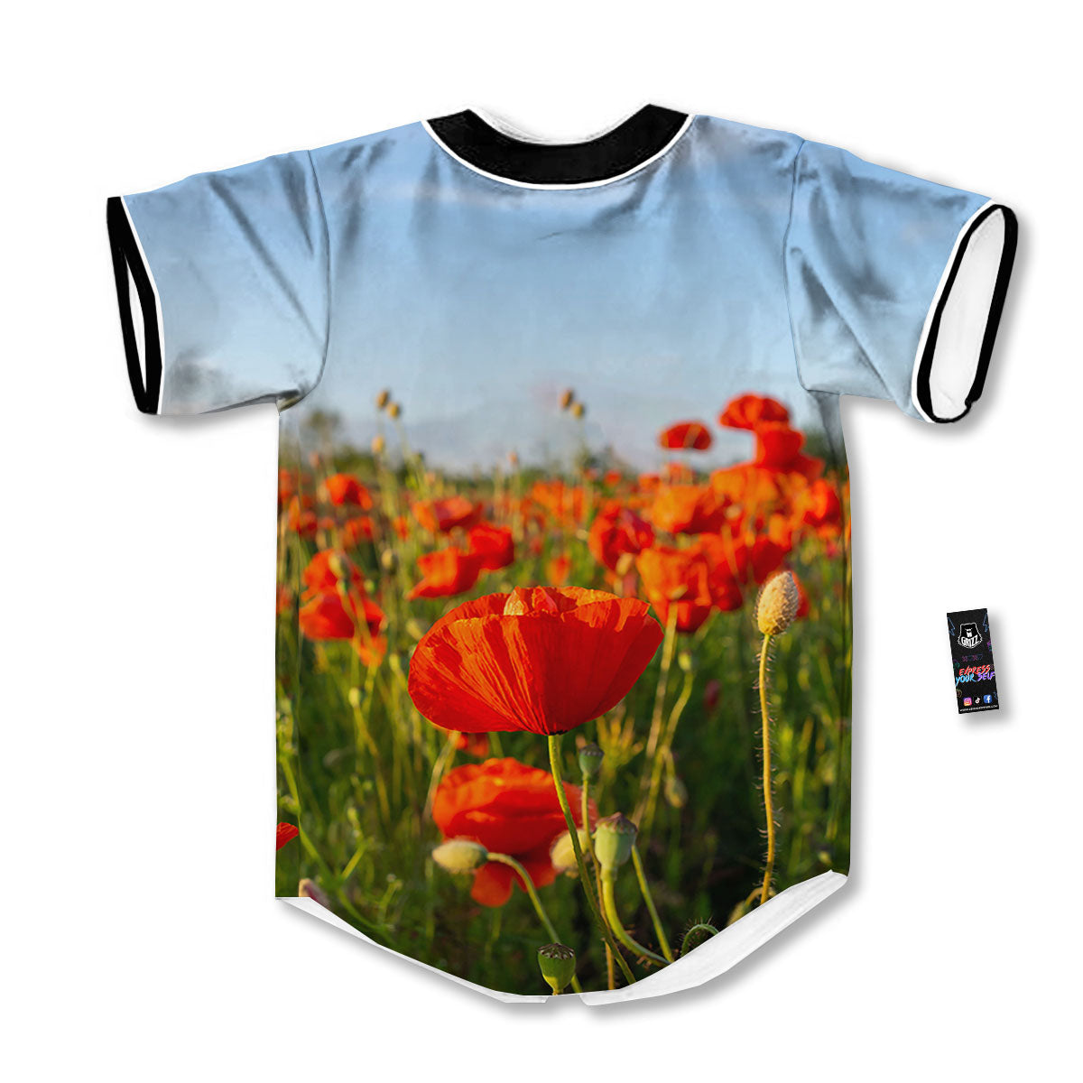 Remembrance Poppy Day Print Baseball Jersey-grizzshop