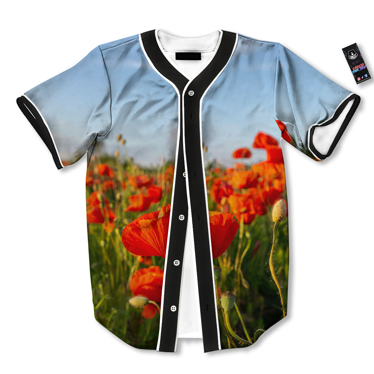Remembrance Poppy Day Print Baseball Jersey-grizzshop