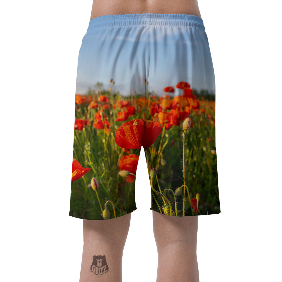 Remembrance Poppy Day Print Men's Shorts-grizzshop