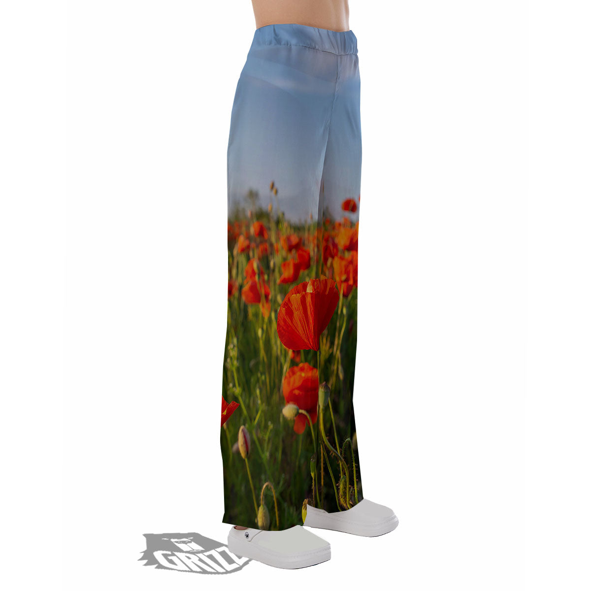 Remembrance Poppy Day Print Pajama Pants-grizzshop