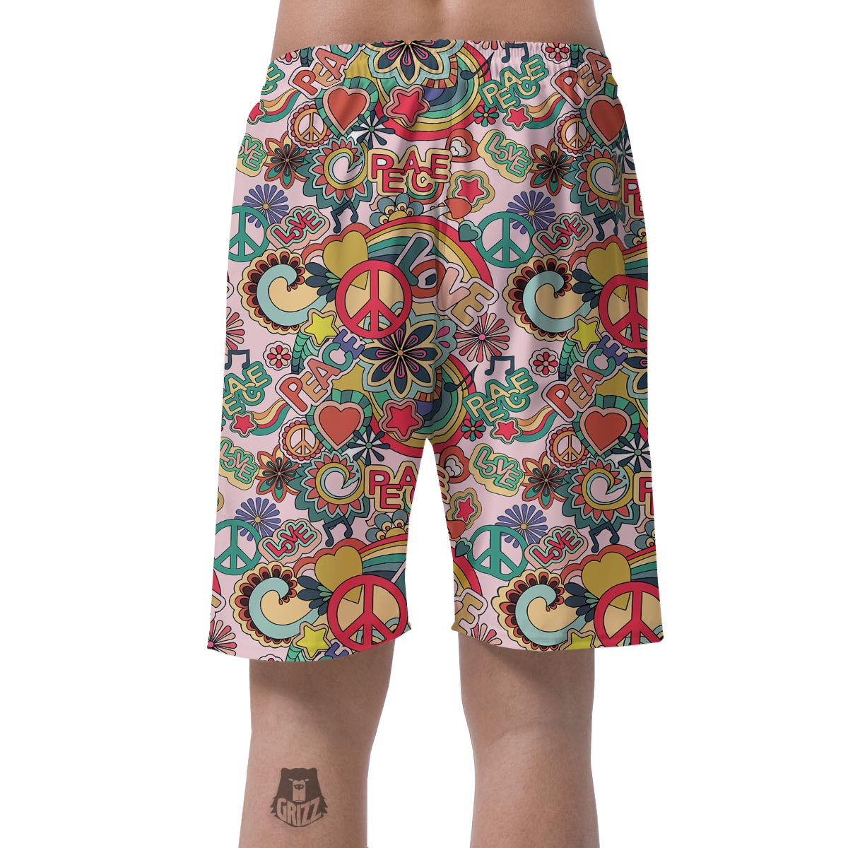 Retro Hippie Men's Shorts-grizzshop