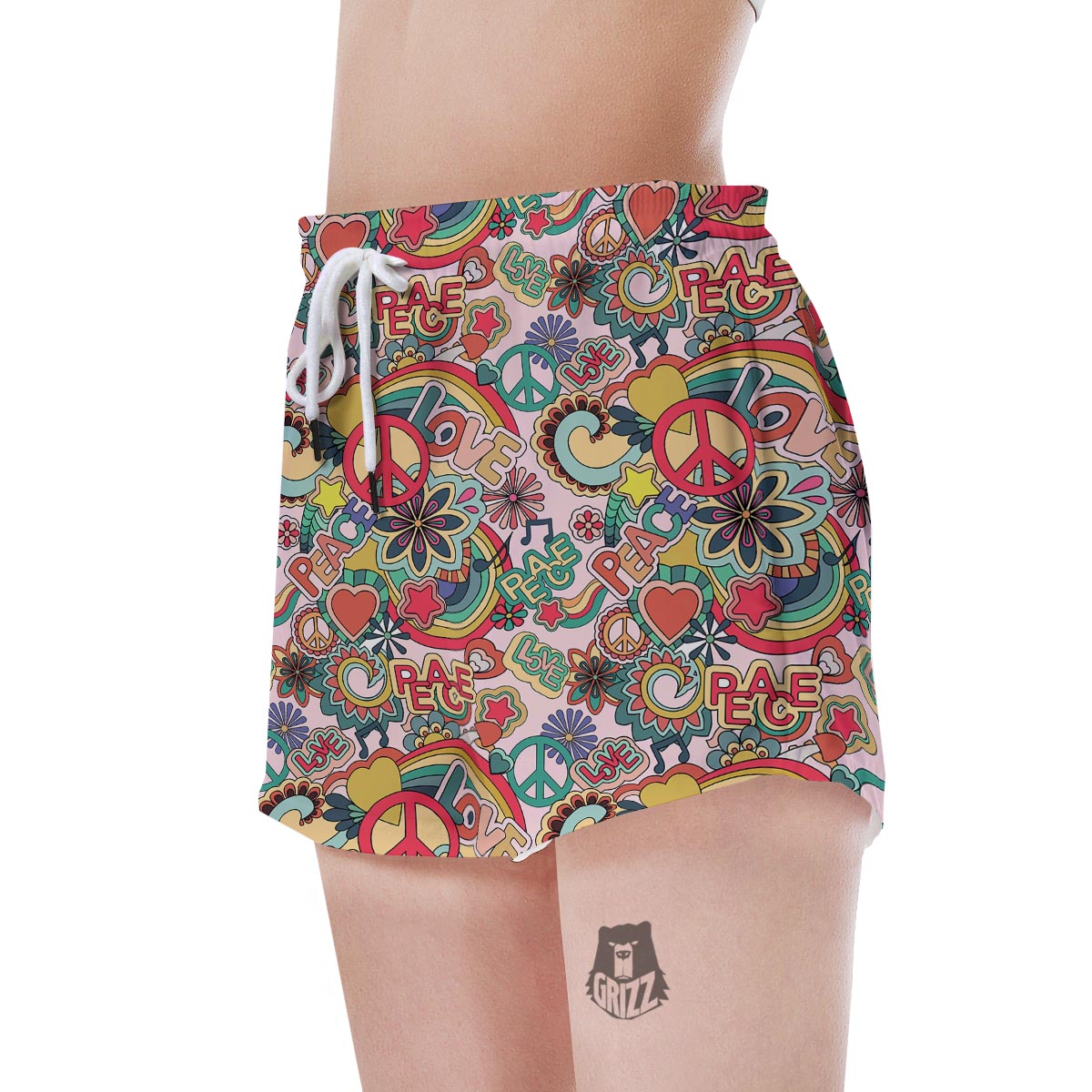 Retro Hippie Women's Shorts-grizzshop