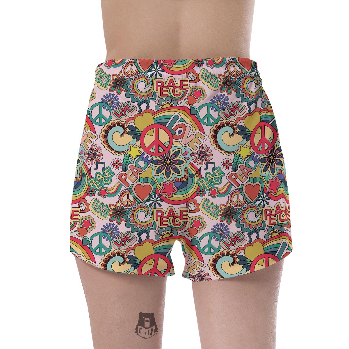 Retro Hippie Women's Shorts-grizzshop