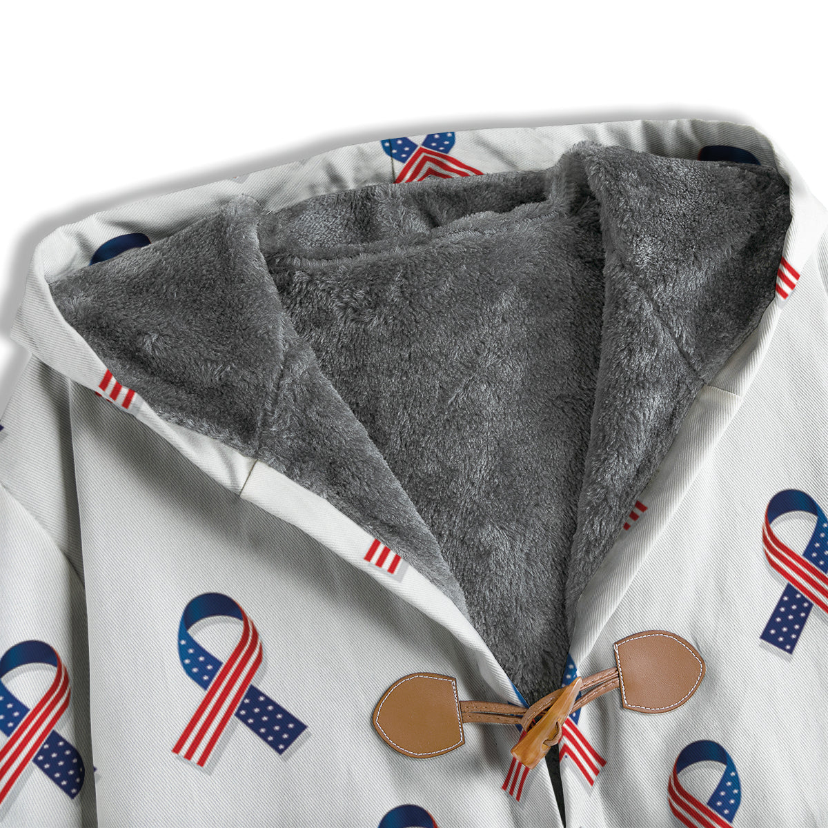 Ribbon American Flag Print Pattern Men's Windbreaker Jacket-grizzshop