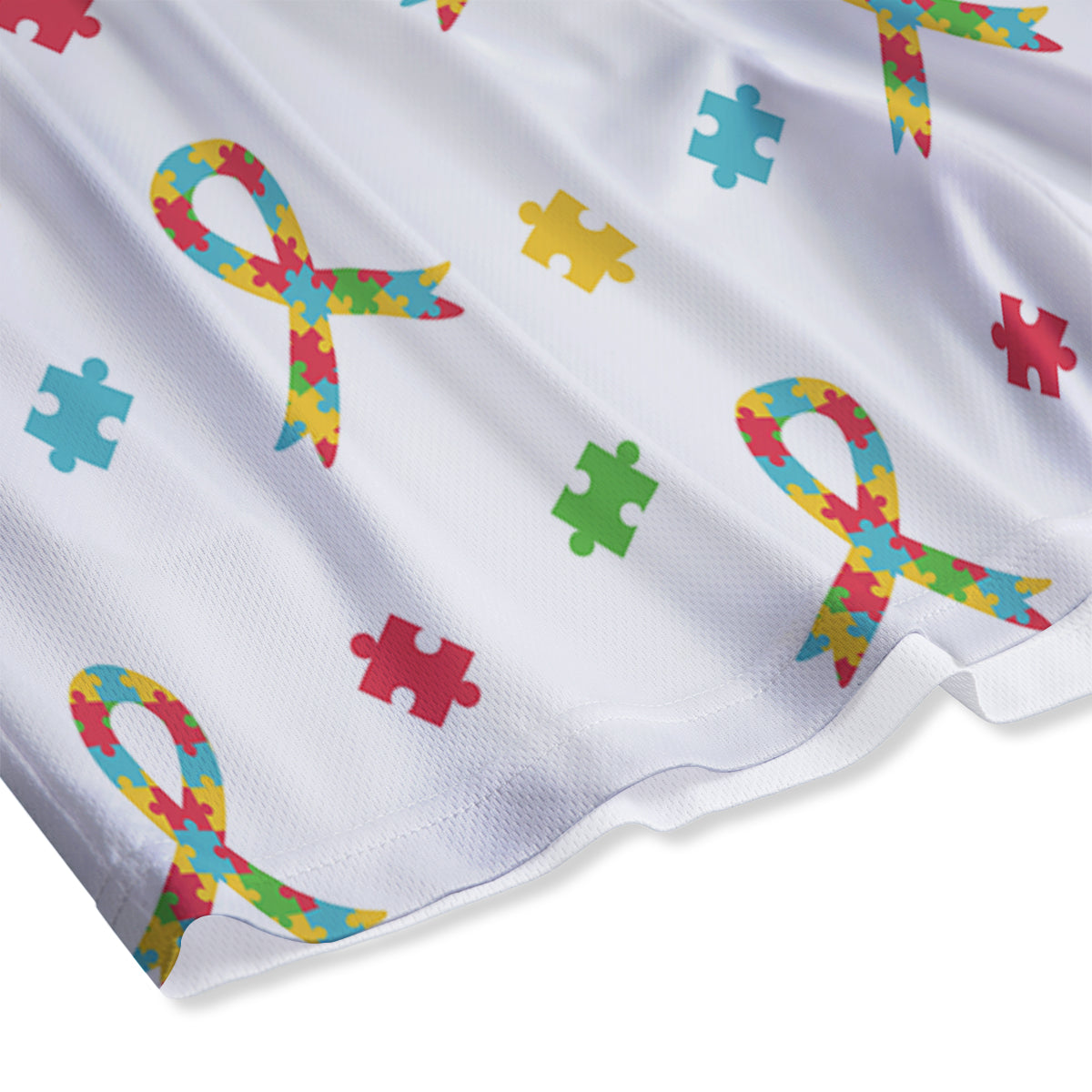 Red Green And White Argyle Print Pattern Mesh Shorts