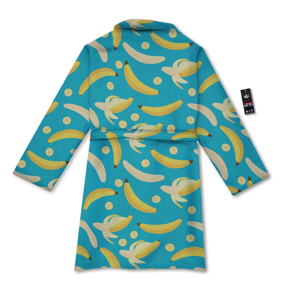 Ripe Banana Print Pattern Bathrobe-grizzshop