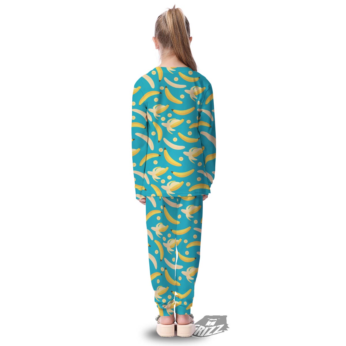 Ripe Banana Print Pattern Kid's Pajamas-grizzshop