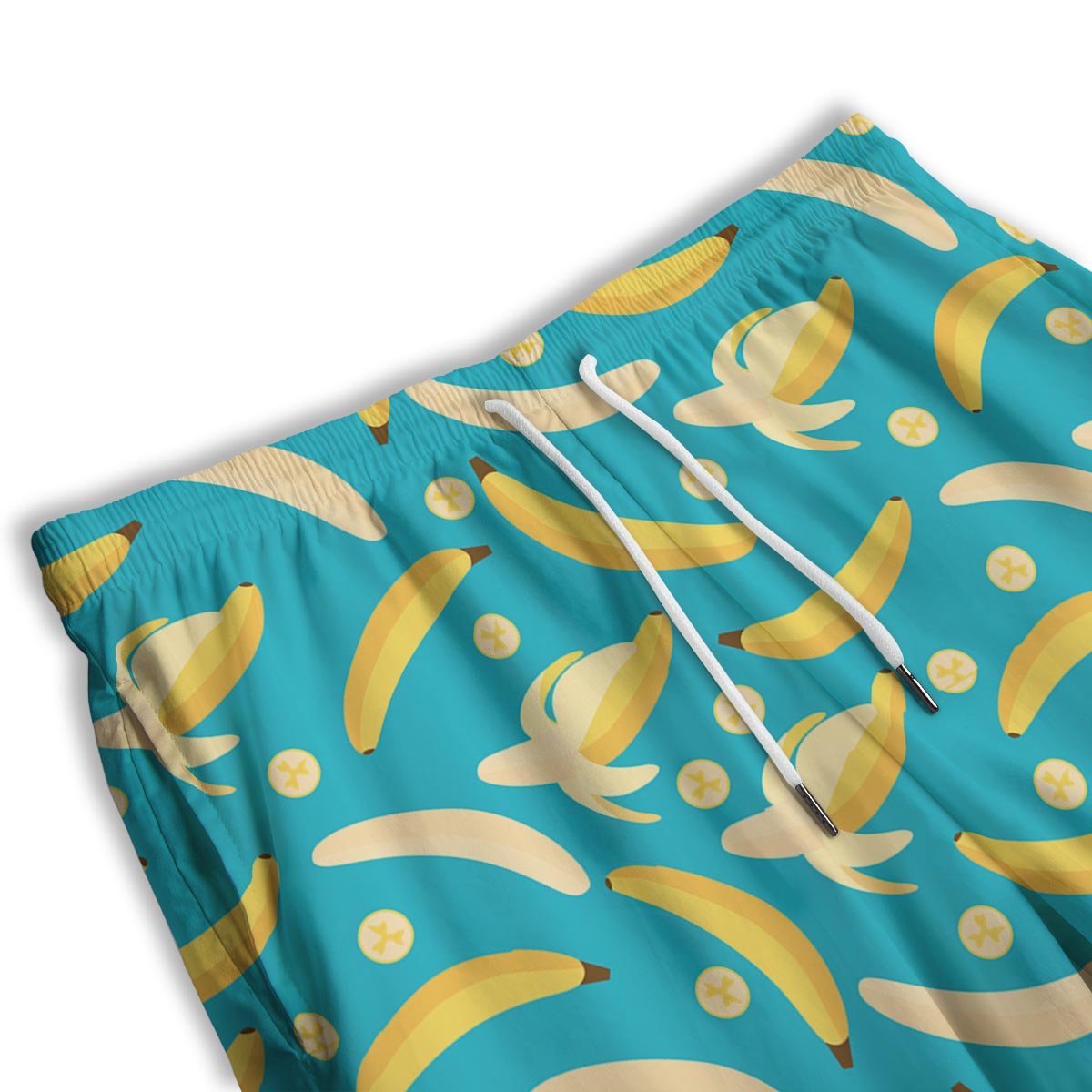 Ripe Banana Print Pattern Men's Athletic Shorts