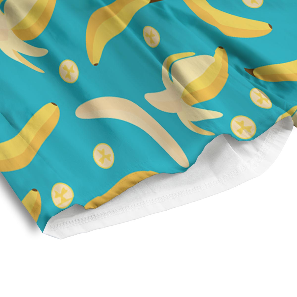 Ripe Banana Print Pattern Men's Athletic Shorts