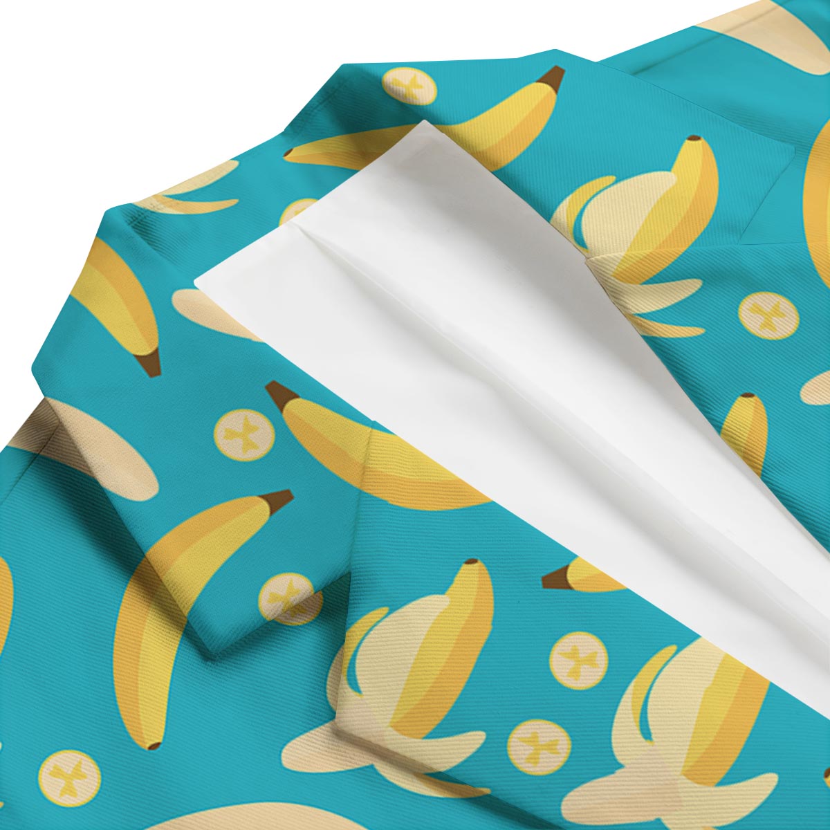 Ripe Banana Print Pattern Men's Blazer-grizzshop