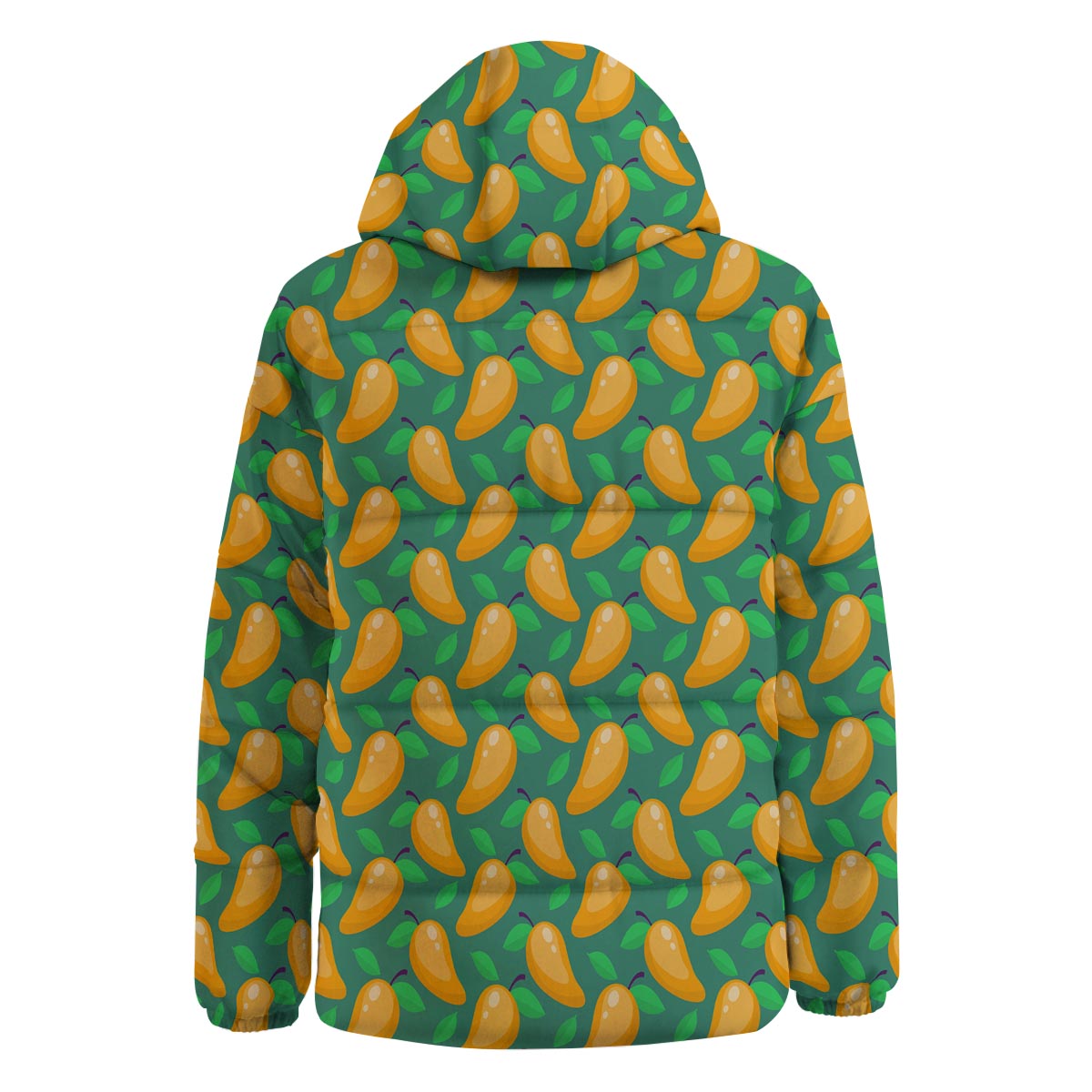 Ripe Mango Fruit Print Pattern Down Jacket-grizzshop