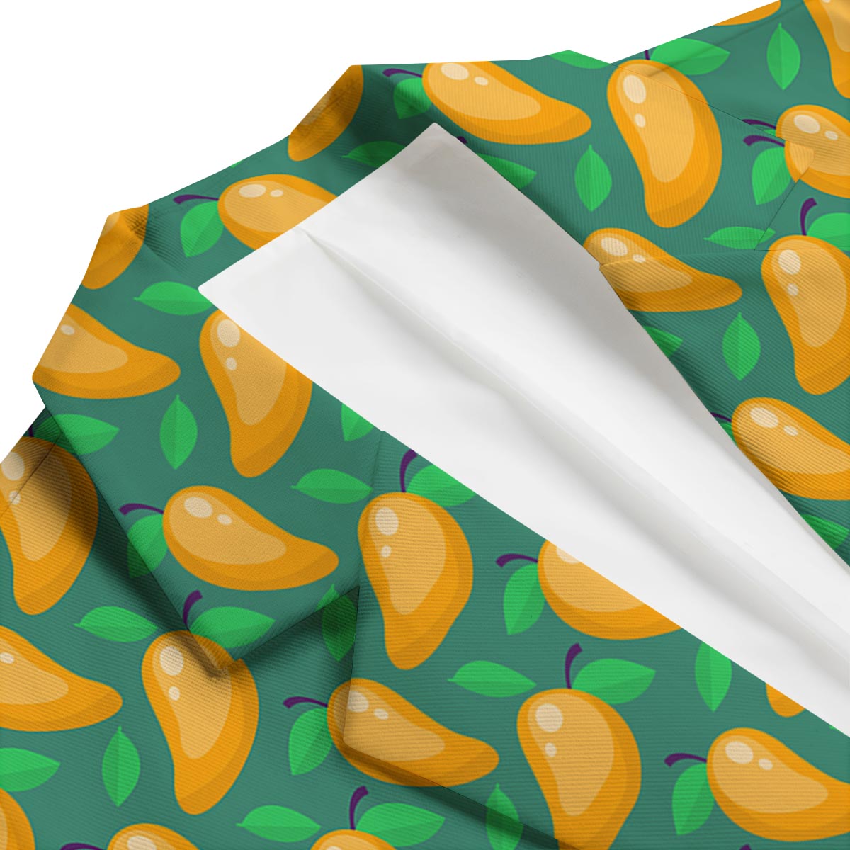 Ripe Mango Fruit Print Pattern Men's Blazer-grizzshop